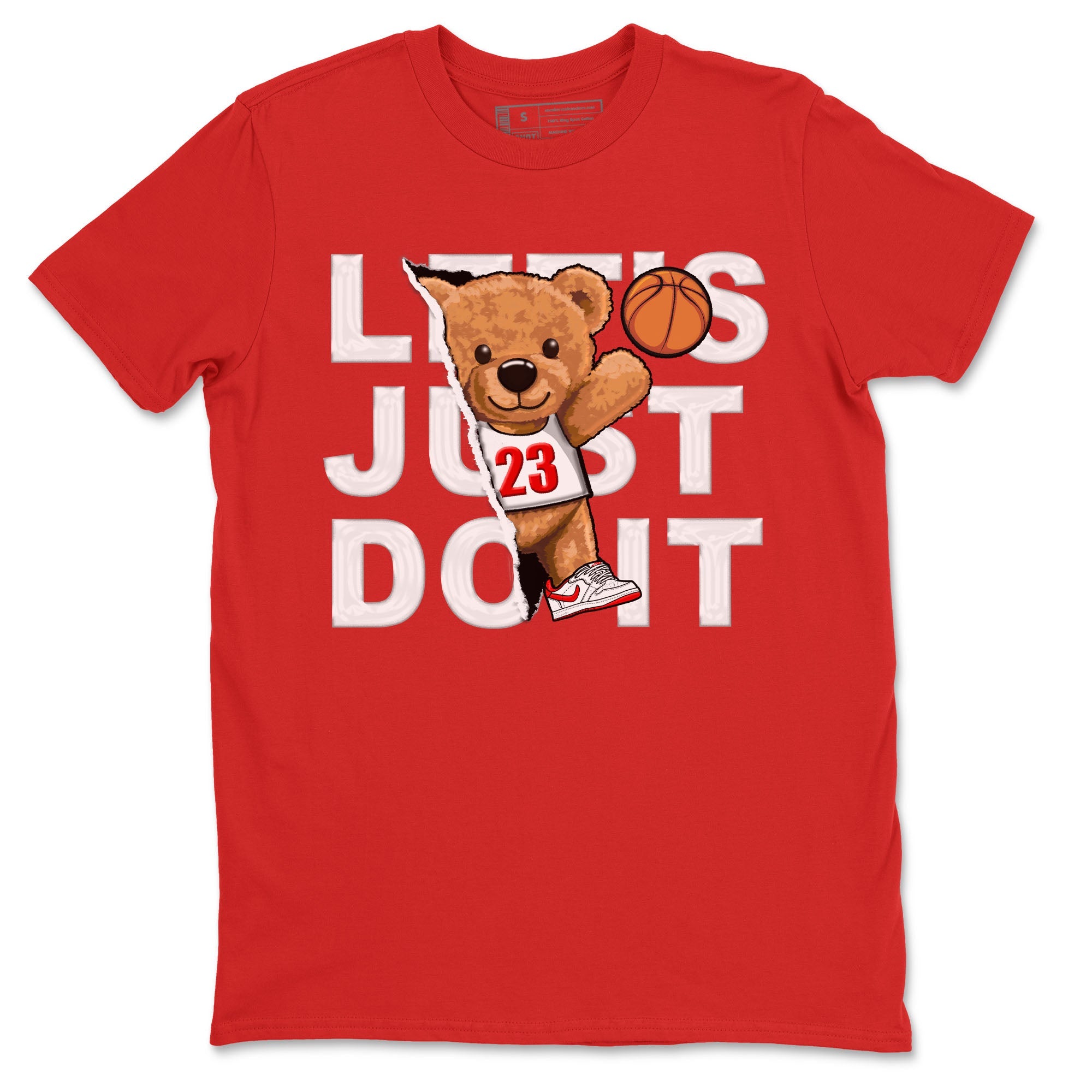 1s Low University Red shirt to match jordans Rip Out Bear sneaker tees Air Jordan 1 University Red Drip Gear Zone Sneaker Matching Clothing Brand Unisex Sneaker Tee Red 2 T-Shirt