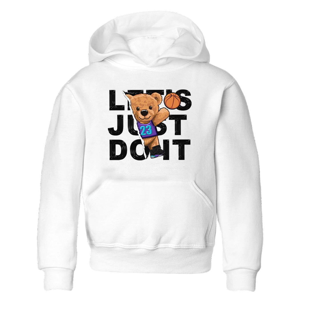 AJ6 Aqua shirt to match jordans Rip Out Bear sneaker release tees Air Jordan 6 Aqua Drip Gear Zone Baby Toddler White 2 T-Shirt