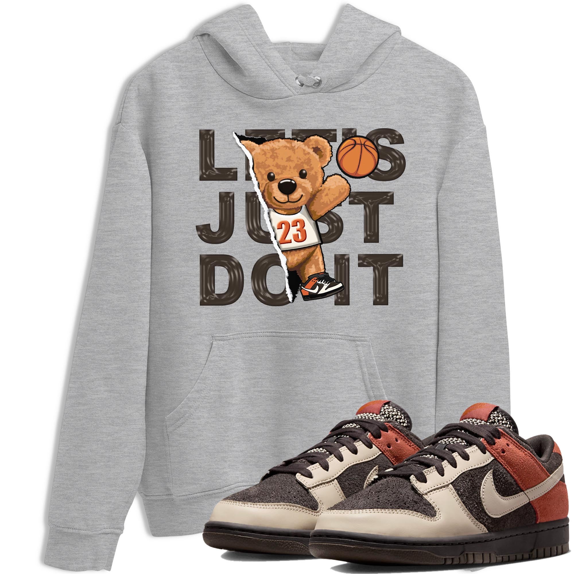 Nike Low Dunk Red Panda shirt to match jordans Rip Out Bear sneaker tees Nike Dunk Red Panda Drip Gear Zone Unisex Streetwear Clothing Heather Grey 1 T-Shirt