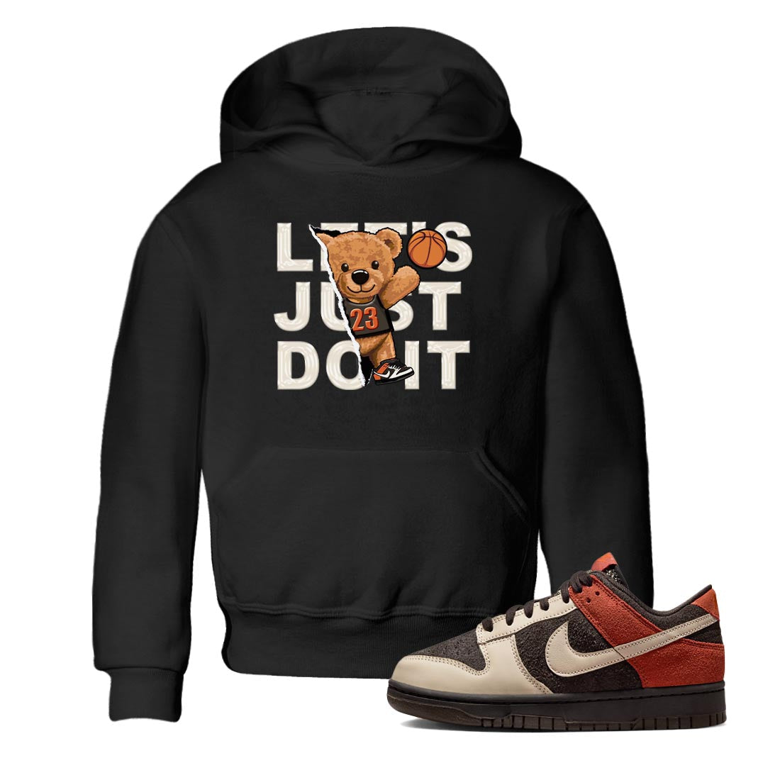 Nike Low Dunk Red Panda shirt to match jordans Rip Out Bear sneaker tees Nike Dunk Red Panda Drip Gear Zone Baby Toddler Black 1 T-Shirt