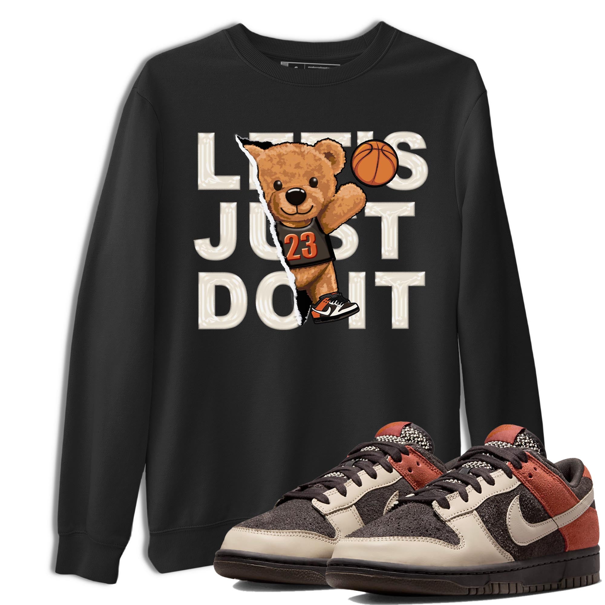 Nike Low Dunk Red Panda shirt to match jordans Rip Out Bear sneaker tees Nike Dunk Red Panda Drip Gear Zone Unisex Streetwear Clothing Black 1 T-Shirt