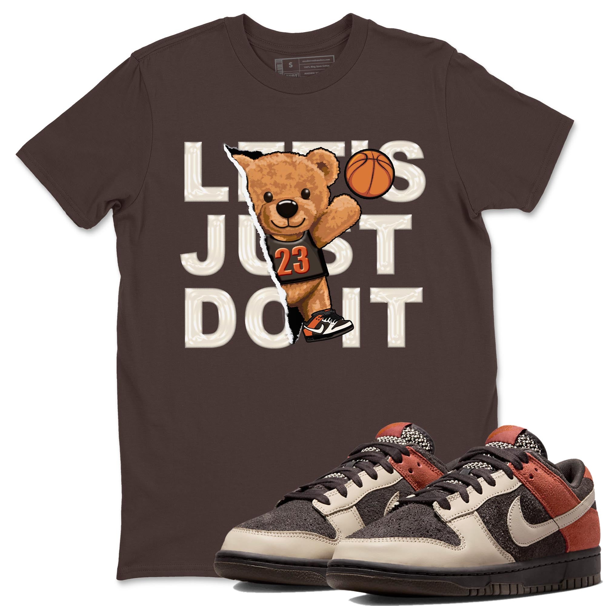 Nike Low Dunk Red Panda shirt to match jordans Rip Out Bear sneaker tees Nike Dunk Red Panda Drip Gear Zone Unisex Streetwear Clothing Dark Chocolate 1 T-Shirt