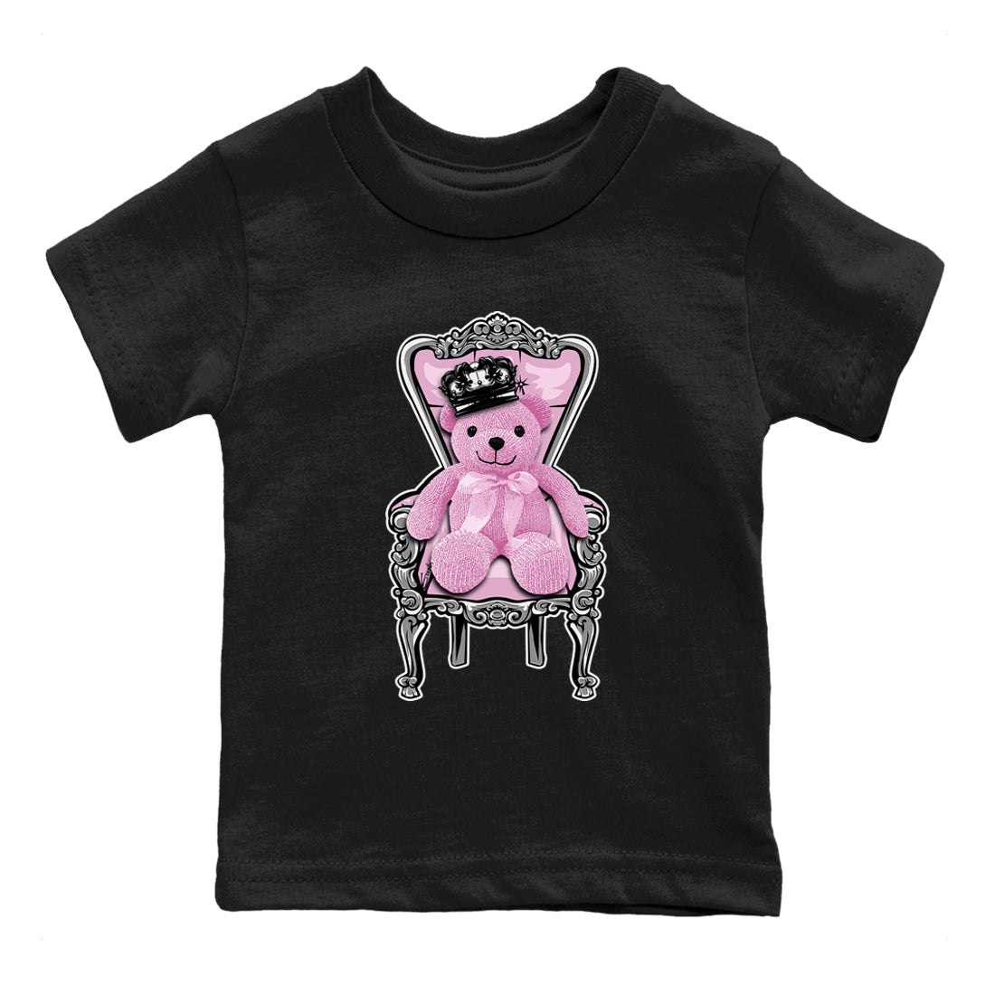 4s Retro Orchid shirts to match jordans Royal Bear sneaker match tees Air Jordan 4 WMNS Orchid match shoes to clothes Drip Gear Zone Youth Baby Black 2 tee