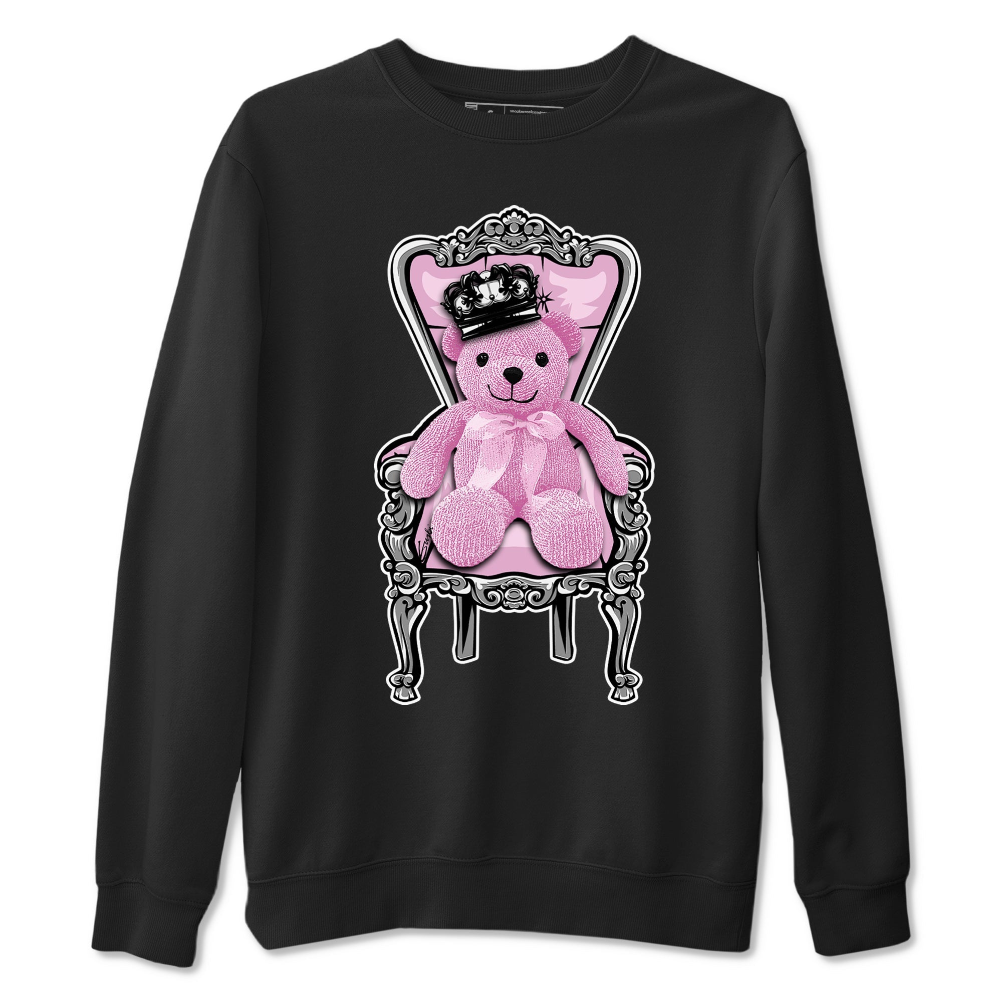 4s Retro Orchid shirts to match jordans Royal Bear sneaker match tees Air Jordan 4 WMNS Orchid match shoes to clothes Drip Gear Zone unisex cotton Black 2 shirts