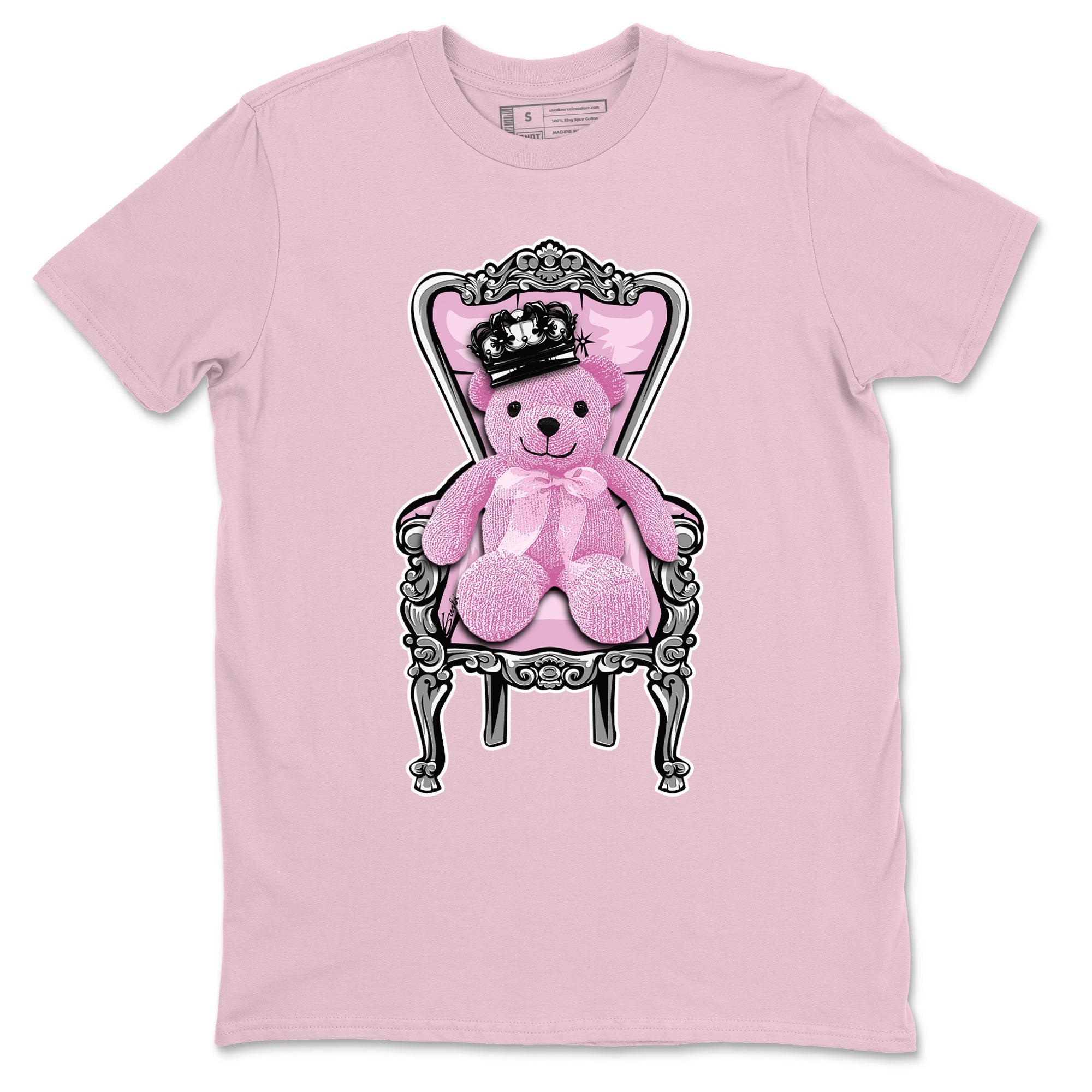 4s Retro Orchid shirts to match jordans Royal Bear sneaker match tees Air Jordan 4 WMNS Orchid match shoes to clothes Drip Gear Zone unisex cotton Pink 2 shirts