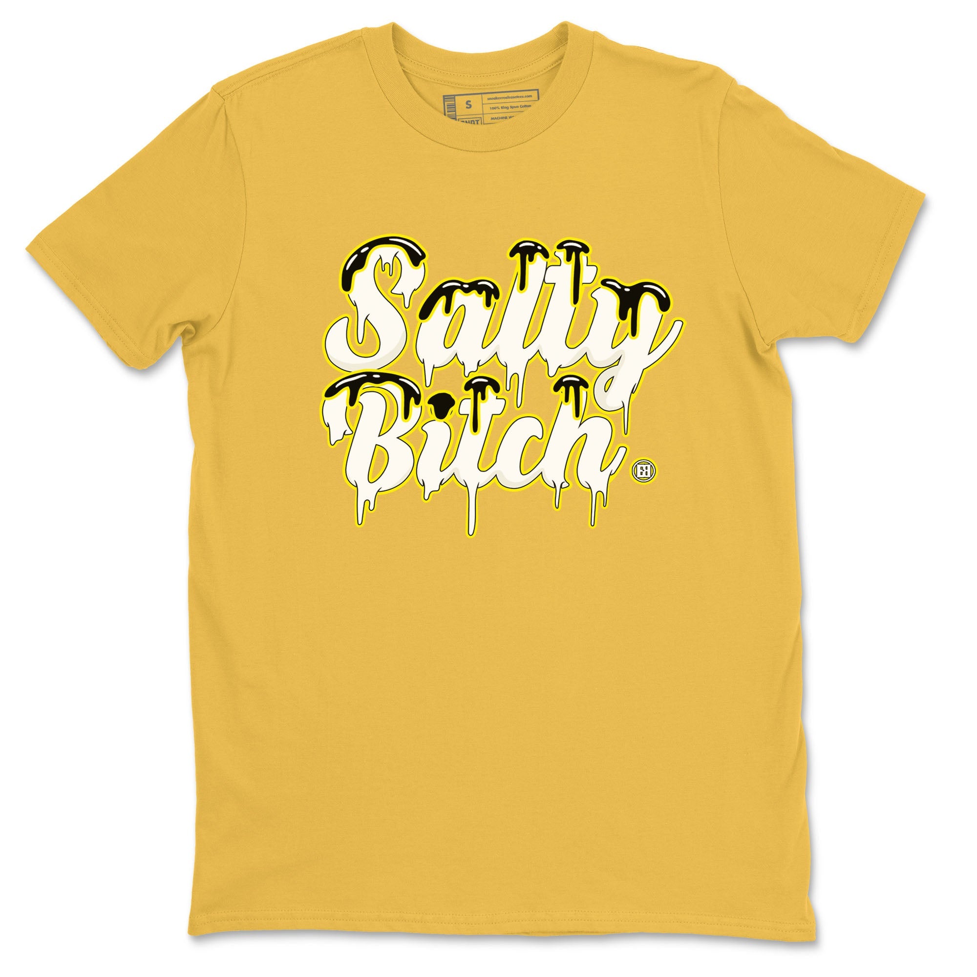 Air Jordan 4 Retro Vivid Sulfur shirt to match jordans Salty Bitch sneaker tees 4s Vivid Sulfur Drip Gear Zone unisex cotton Daisy 2 crew neck shirt