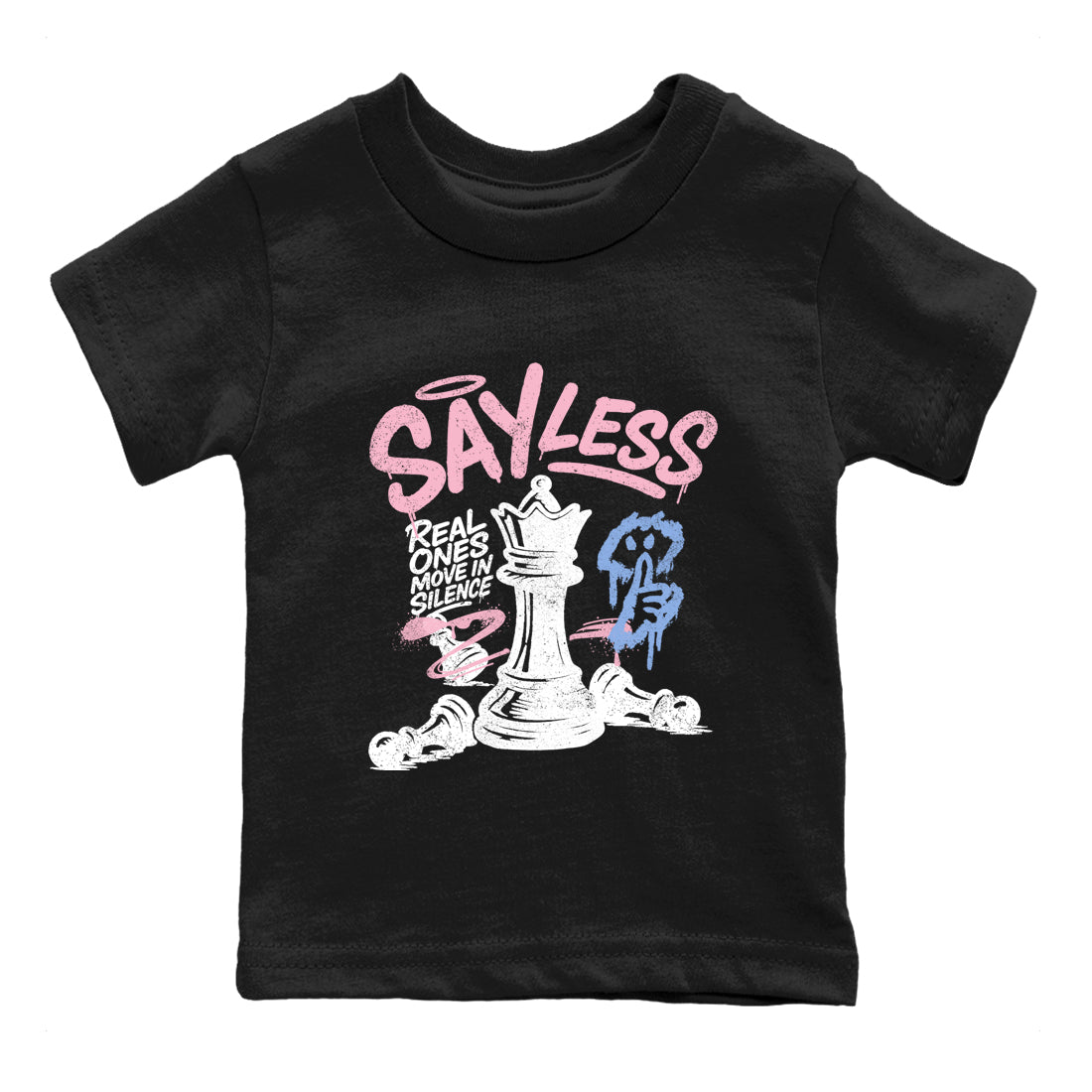 Sneaker match tees  Sneaker Tees To Match Air Jordan 5 Medium Soft Pink Shoes  Say Less Kids T-Shirt Black 2