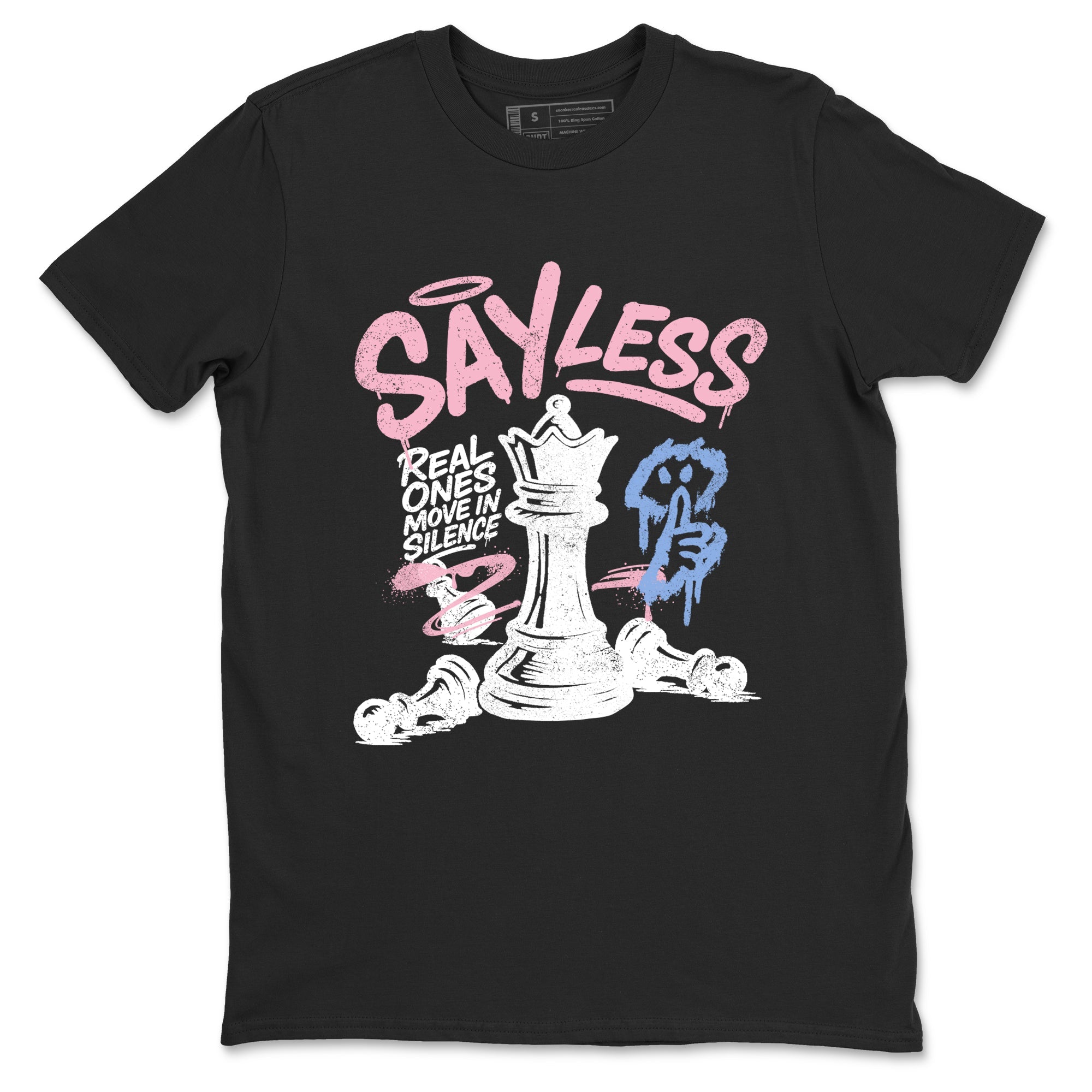 Sneaker match tees  Sneaker Tees To Match Air Jordan 5 Medium Soft Pink Shoes  Say Less Tee Black 2