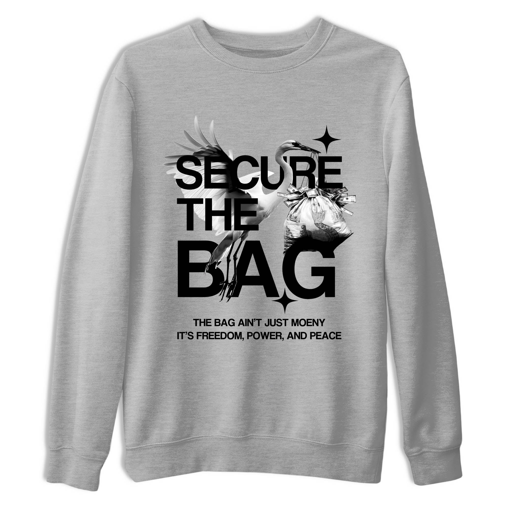 Sneaker Threads  Sneaker Tees To Match Air Jordan 4 Black Cat  Secure The Bag Graphic Tee Heather Grey 2. Perfect for Jordan releases 2025 colorways.