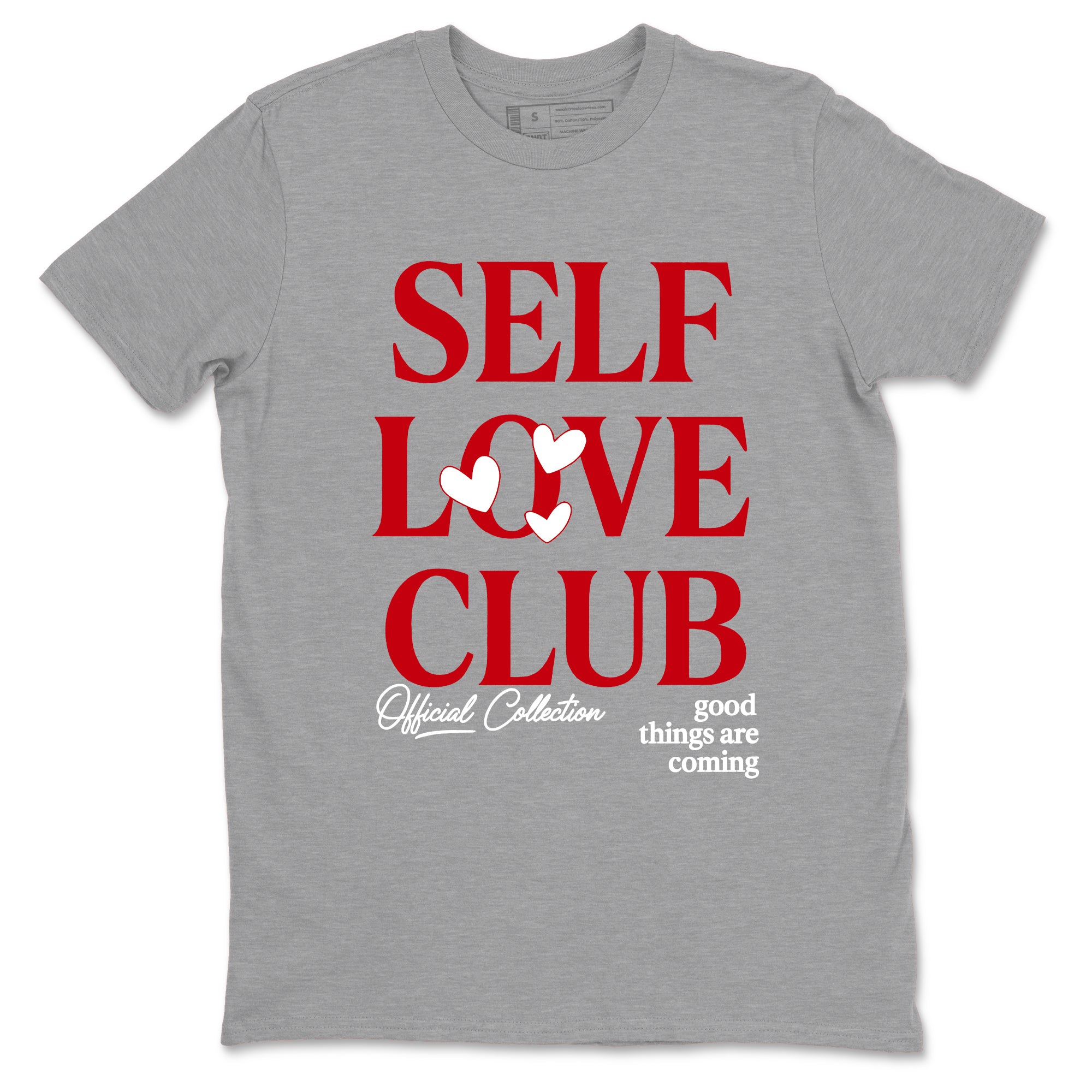 5s Fire Red Sneaker match tees  Sneaker Tees To Match Jordan 5 Retro Fire Red Sneakers  Self Love Club Graphic Tee Heather Grey 2