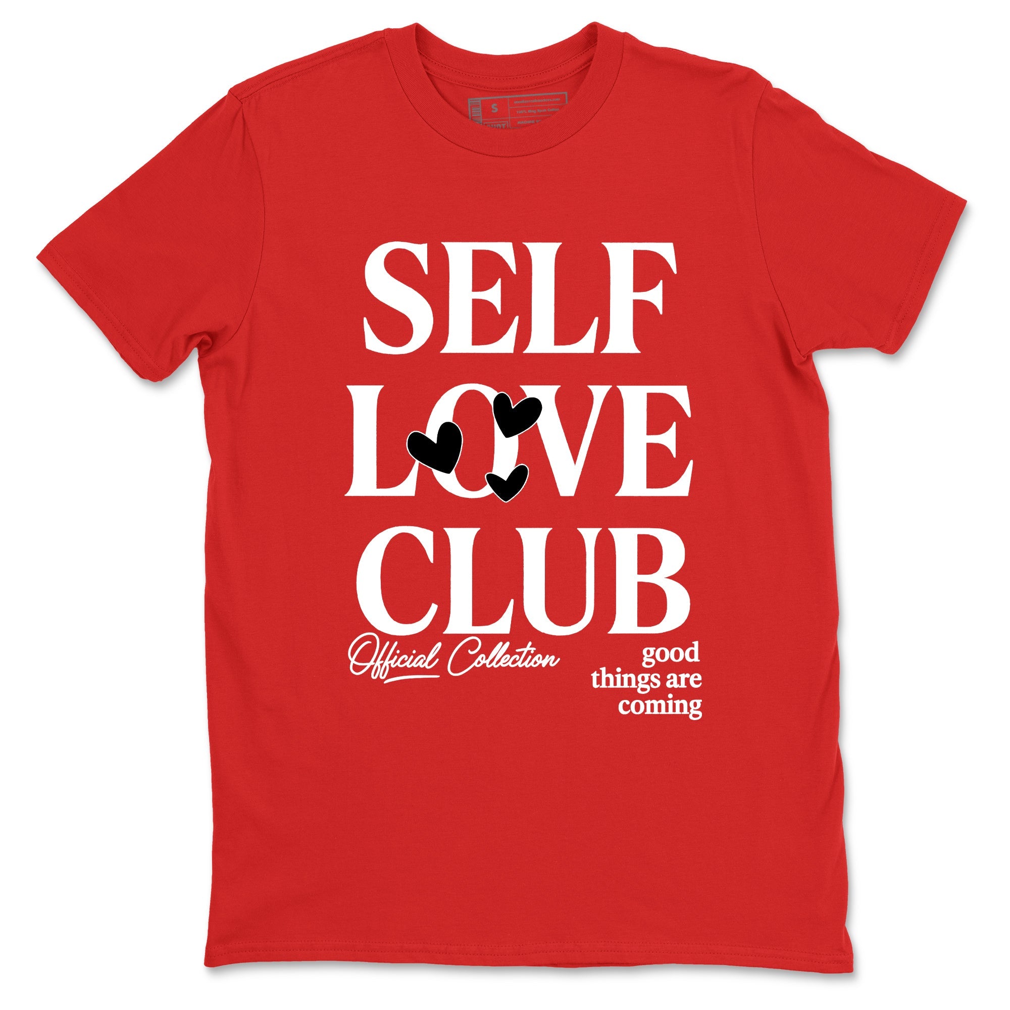5s Fire Red Sneaker match tees  Sneaker Tees To Match Jordan 5 Retro Fire Red Sneakers  Self Love Club Graphic Tee Red 2