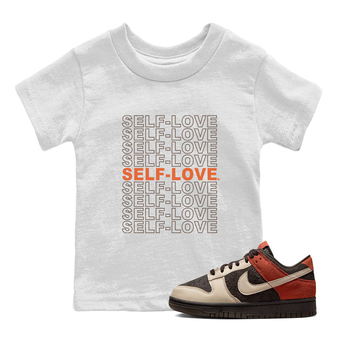 Dunk Red Panda shirt to match jordans Self Love sneaker tees Dunk Low Red Panda Drip Gear Zone Baby Toddler White 1 T-Shirt