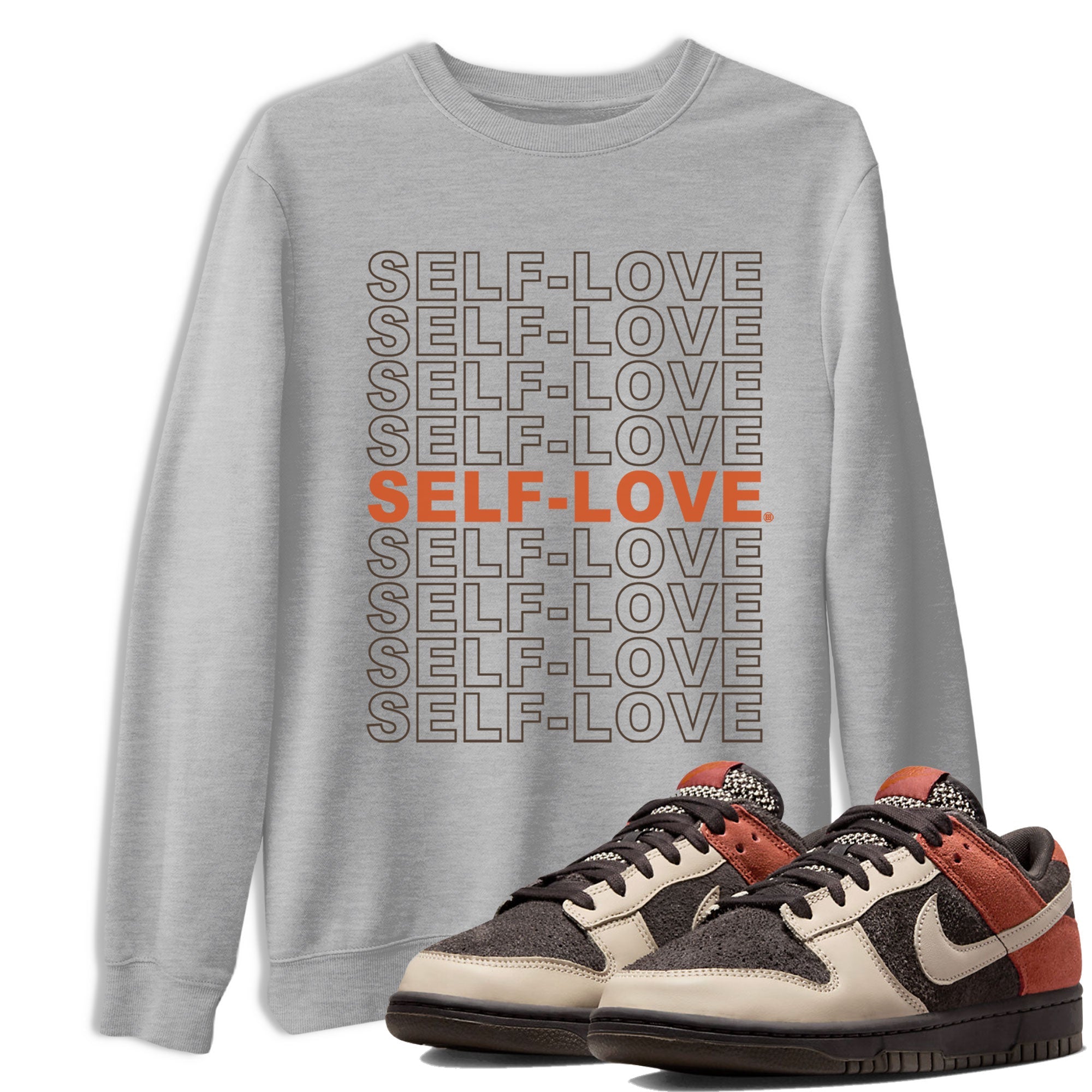 Dunk Red Panda shirt to match jordans Self Love sneaker tees Dunk Low Red Panda Drip Gear Zone Unisex Heather Grey 1 T-Shirt