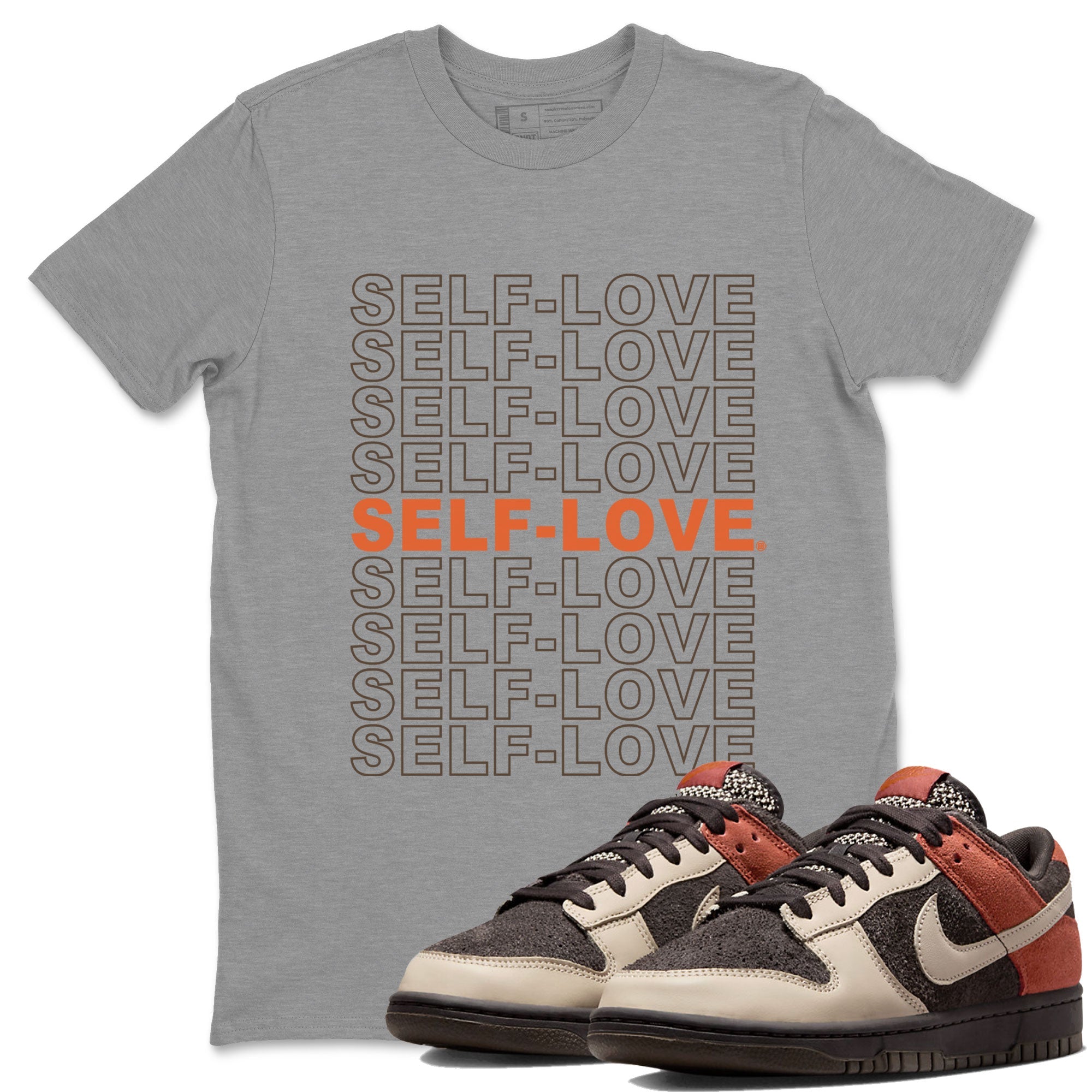 Dunk Red Panda shirt to match jordans Self Love sneaker tees Dunk Low Red Panda Drip Gear Zone Unisex Heather Grey 1 T-Shirt