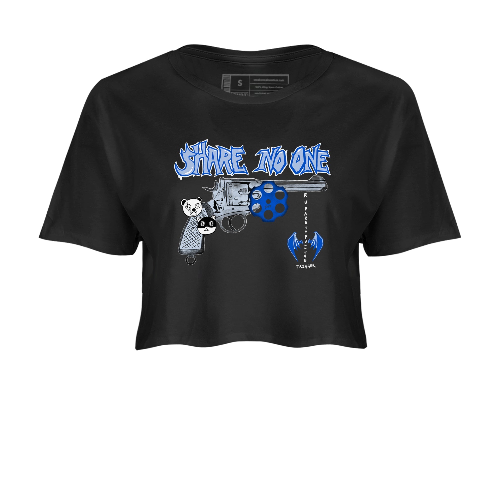 Air Jordan 11 Low Space shirt to match jordans Share No One sneaker tees Air Jordan 11 Low Space Drip Gear Zone Black 2 crop length shirt