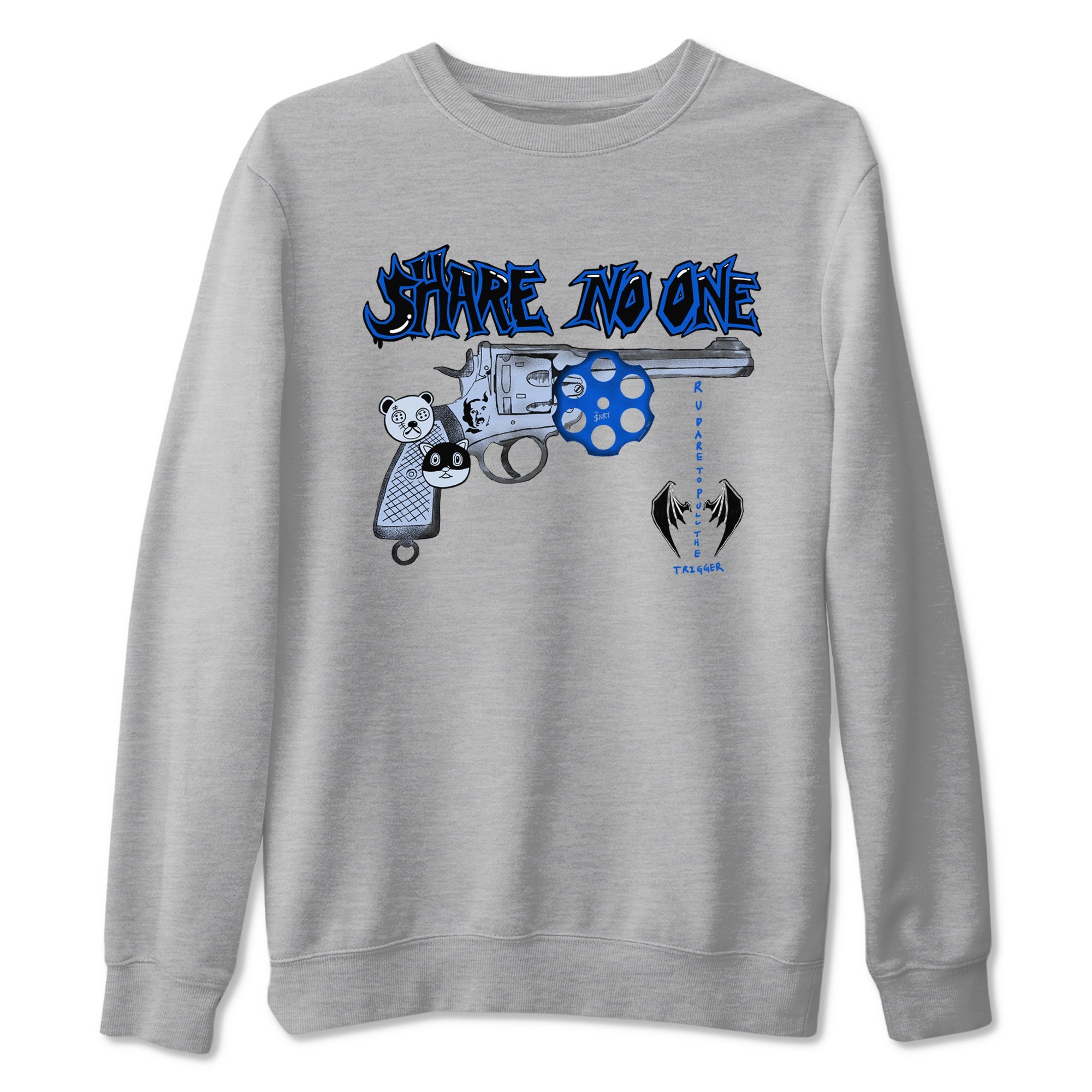 Air Jordan 11 Low Space shirt to match jordans Share No One sneaker tees Air Jordan 11 Low Space Drip Gear Zone unisex cotton Heather Grey 2 crew neck shirt