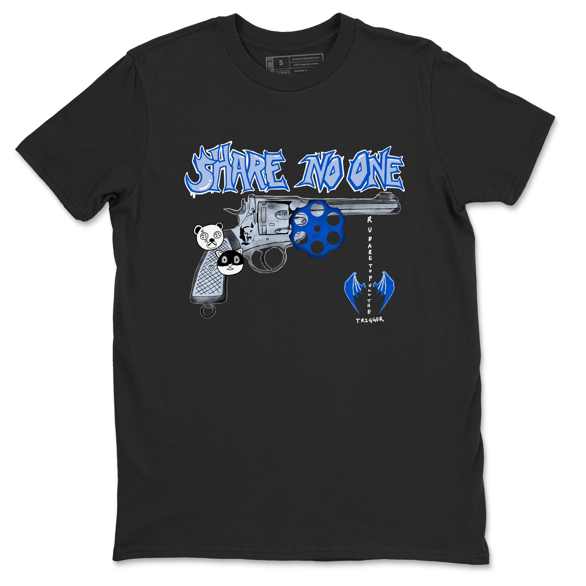Air Jordan 11 Low Space shirt to match jordans Share No One sneaker tees Air Jordan 11 Low Space Drip Gear Zone unisex cotton Black 2 crew neck shirt