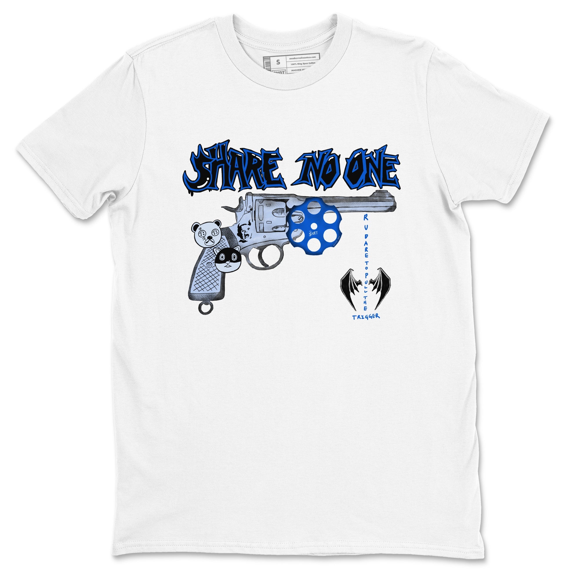 Air Jordan 11 Low Space shirt to match jordans Share No One sneaker tees Air Jordan 11 Low Space Drip Gear Zone unisex cotton White 2 crew neck shirt
