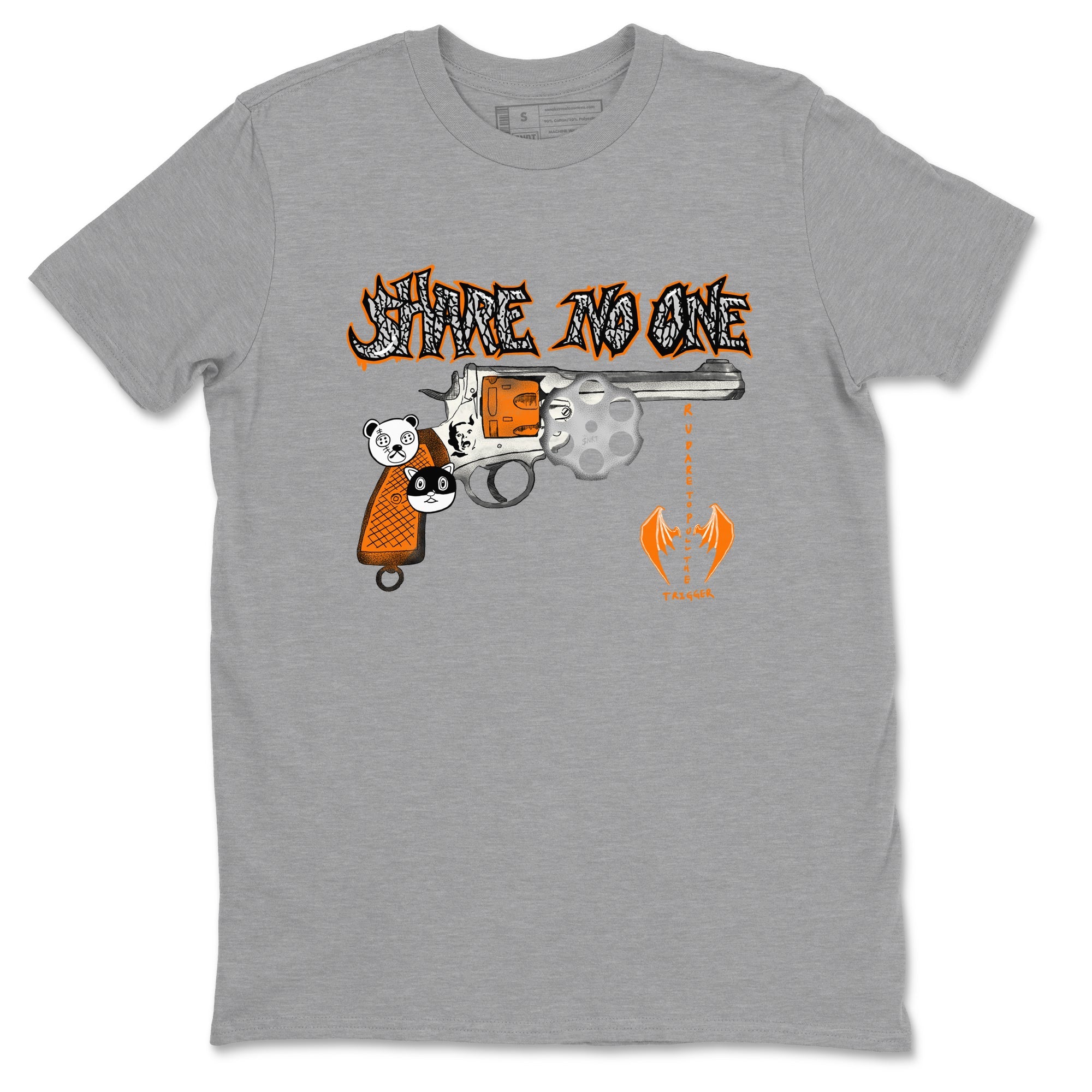 3s Georgia Peach shirt to match jordans Share No One sneaker tees Air Jordan 3 Georgia Peach Drip Gear Zone unisex cotton Heather Grey 2 crew neck shirt