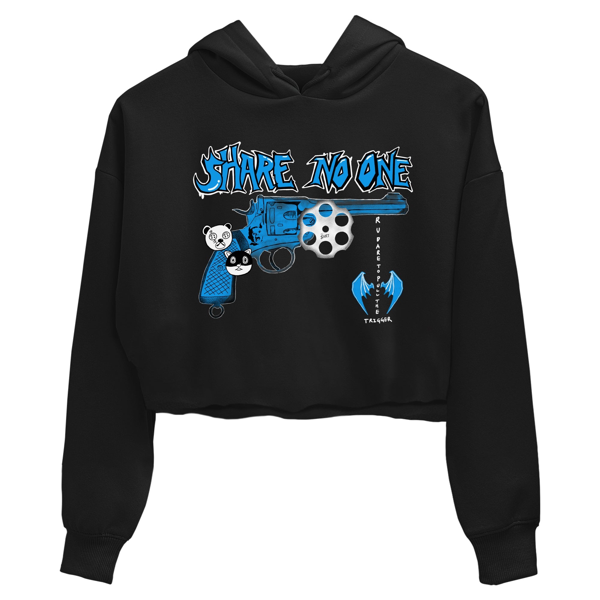 Air Jordan 4 Military Blue shirt to match jordans Share No One sneaker tees Air Jordan 4 Military Blue Drip Gear Zone Black 2 crop length shirt