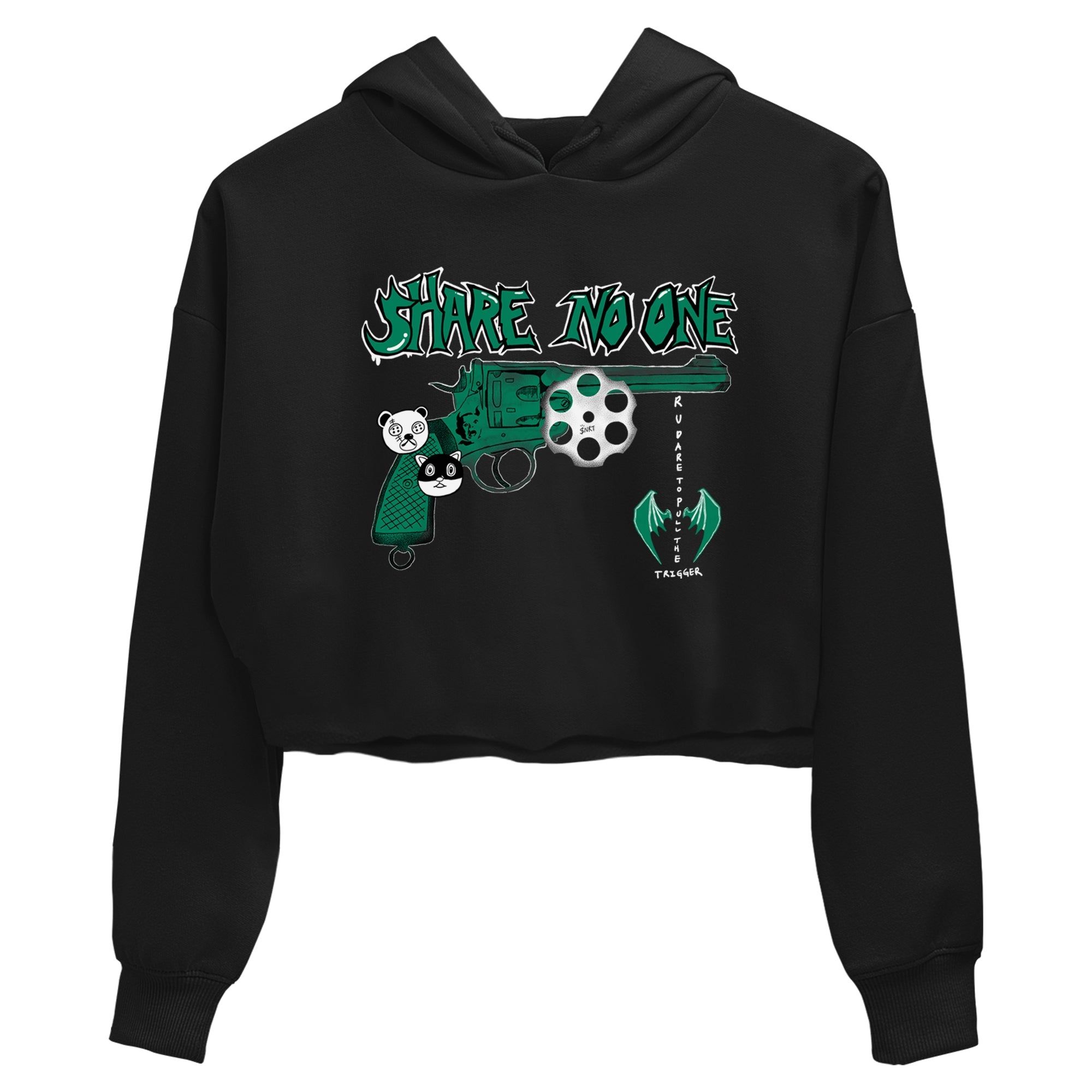 4s Oxidized Green shirts to match jordans Share No One sneaker match tees Air Jordan 4 Oxidized Green Drip Gear Zone streetwear brand Black 2 crop tee