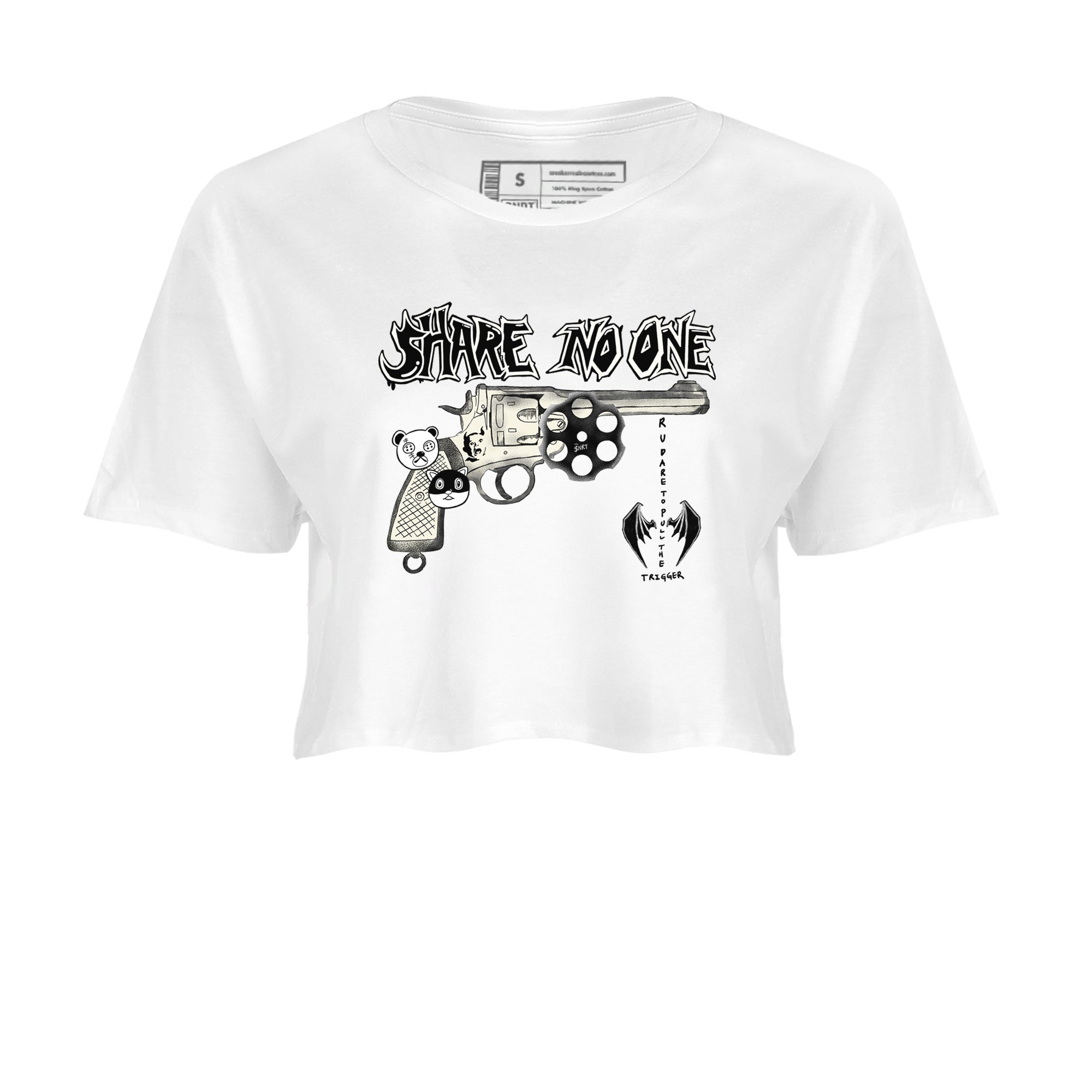 5s Sail shirt to match jordans Share No One sneaker tees Air Jordan 5 Sail Drip Gear Zone White 2 crop length shirt