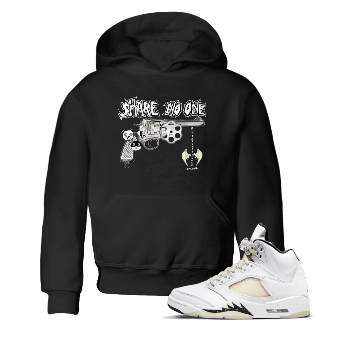 5s Sail shirt to match jordans Share No One sneaker tees Air Jordan 5 Sail Drip Gear Zone baby toddler Black 1 cotton Shirt