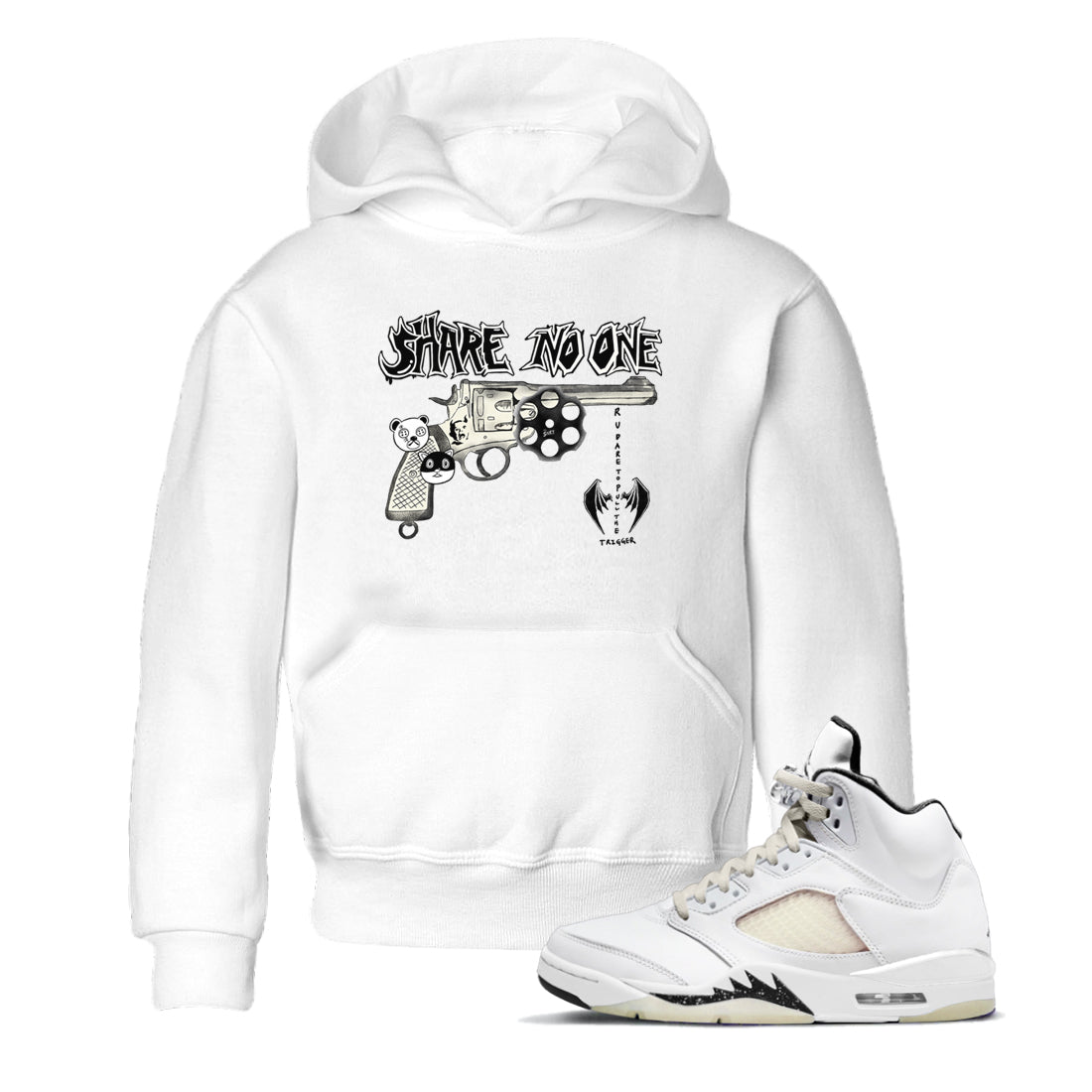 5s Sail shirt to match jordans Share No One sneaker tees Air Jordan 5 Sail Drip Gear Zone baby toddler White 1 cotton Shirt