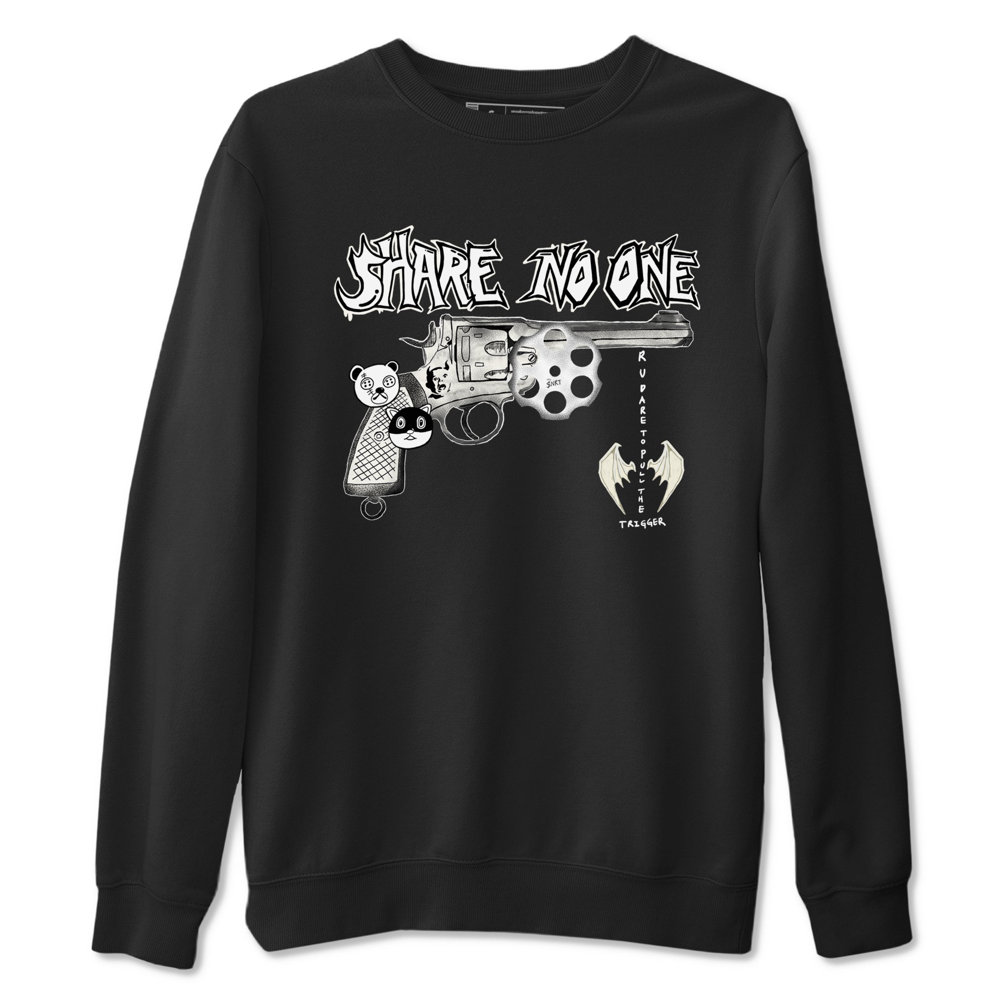 5s Sail shirt to match jordans Share No One sneaker tees Air Jordan 5 Sail Drip Gear Zone unisex cotton Black 2 crew neck shirt
