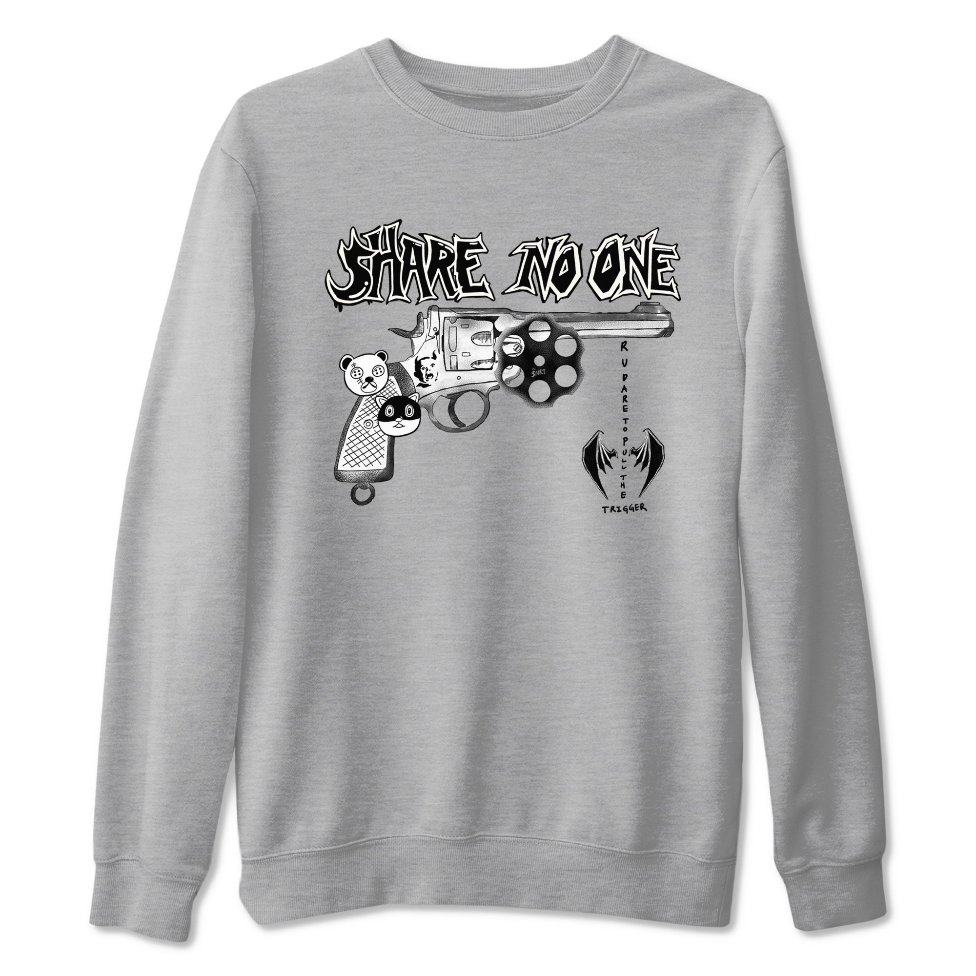 5s Sail shirt to match jordans Share No One sneaker tees Air Jordan 5 Sail Drip Gear Zone unisex cotton Heather Grey 2 crew neck shirt