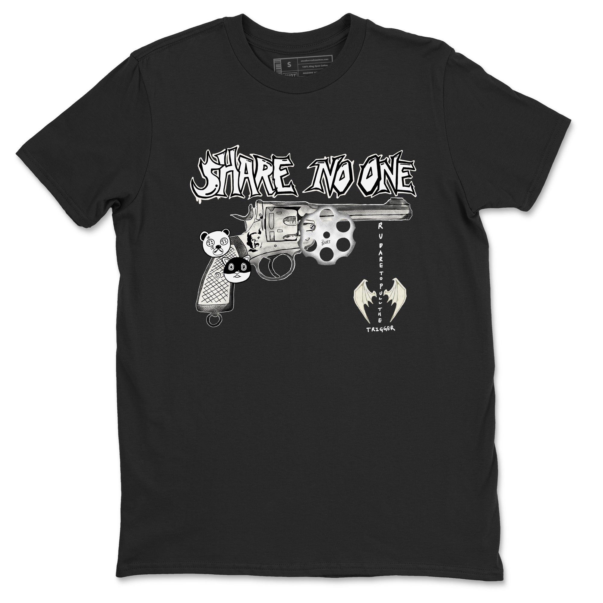 5s Sail shirt to match jordans Share No One sneaker tees Air Jordan 5 Sail Drip Gear Zone unisex cotton Black 2 crew neck shirt