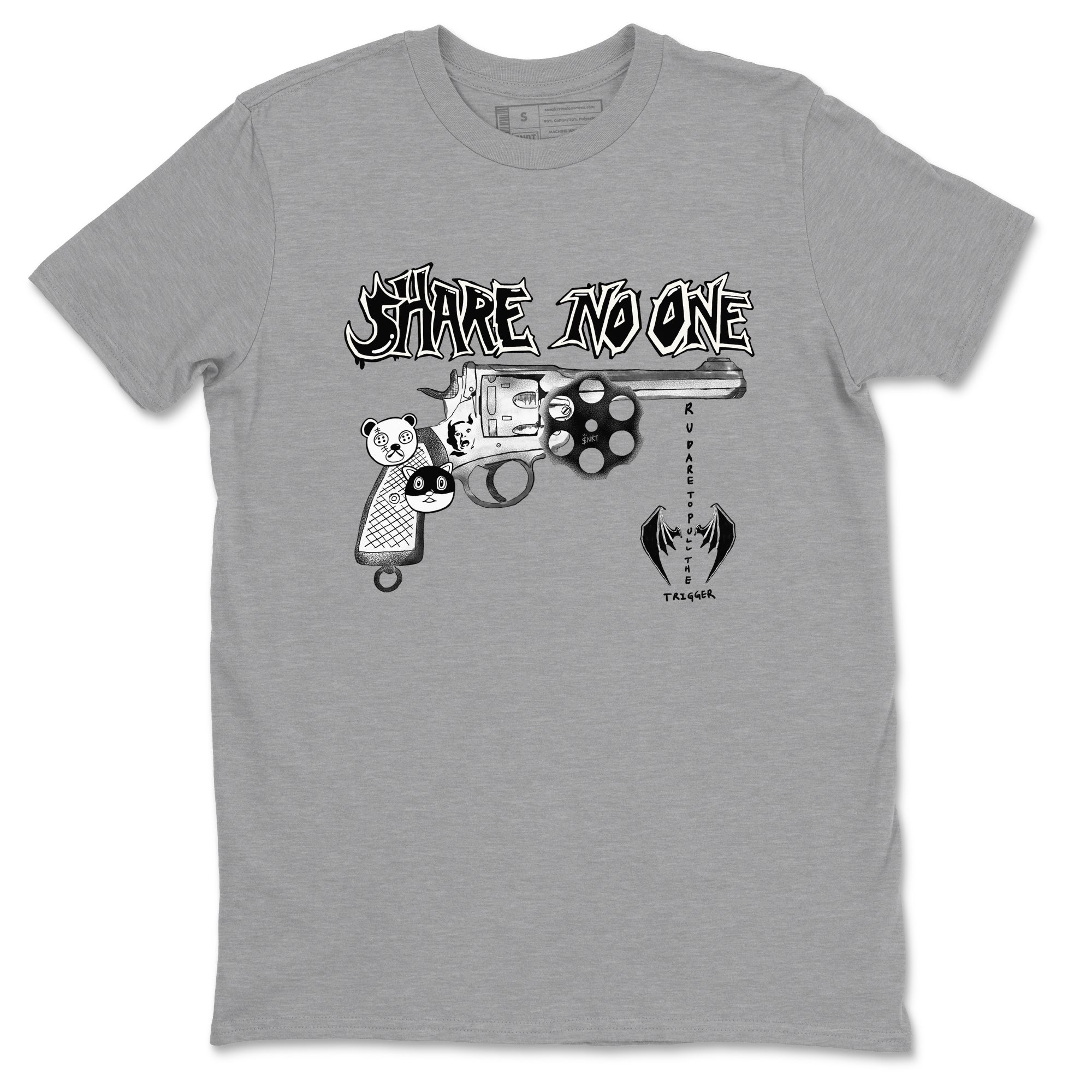 5s Sail shirt to match jordans Share No One sneaker tees Air Jordan 5 Sail Drip Gear Zone unisex cotton Heather Grey 2 crew neck shirt