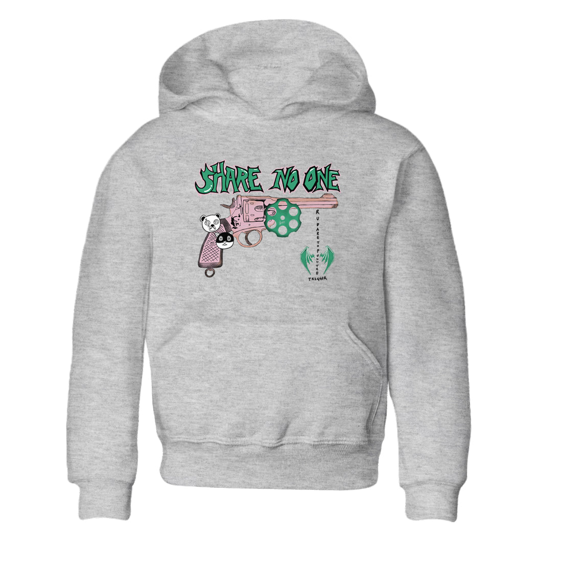 Dunk Medium Soft Pink Malachite shirt to match jordans Share No One sneaker tees Dunk Medium Soft Pink Malachite Drip Gear Zone baby toddler Heather Grey 2 cotton Shirt