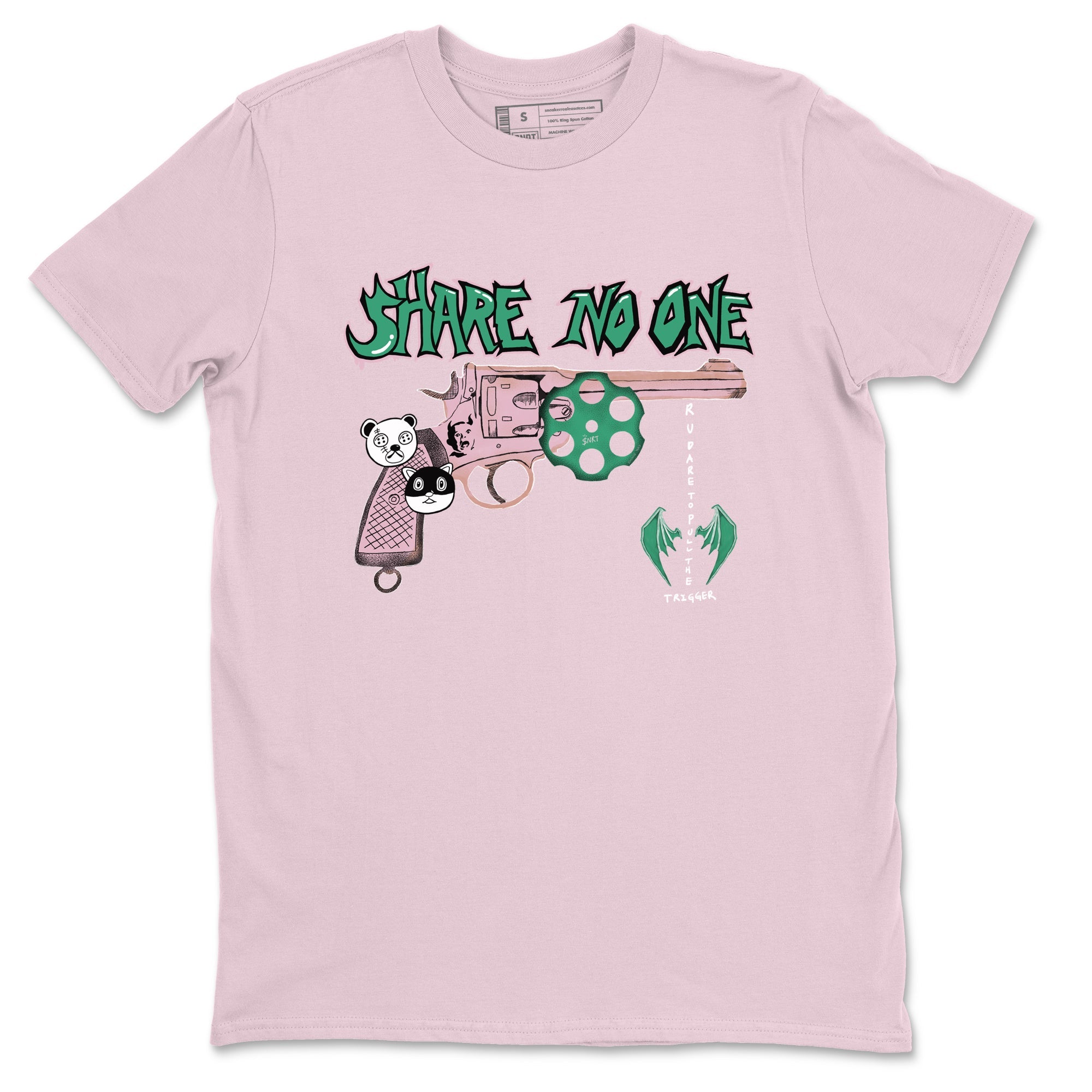 Dunk Medium Soft Pink Malachite shirt to match jordans Share No One sneaker tees Dunk Medium Soft Pink Malachite Drip Gear Zone unisex cotton Pink 2 crew neck shirt
