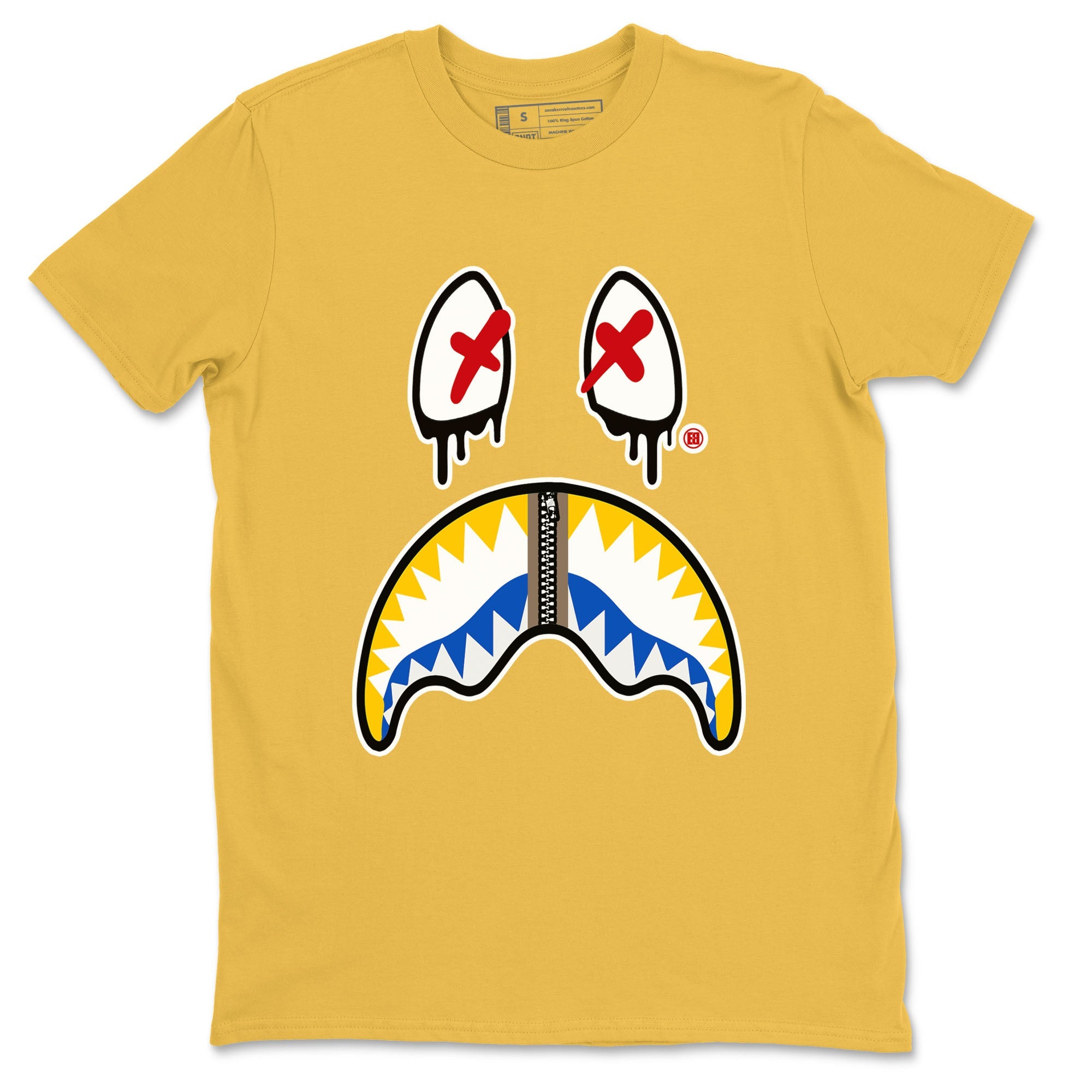 1s Travis Scott Canary shirt to match jordans Shark Face sneaker tees Air Jordan 1 Travis Scott Canary Drip Gear Zone unisex cotton Daisy 2 crew neck shirt
