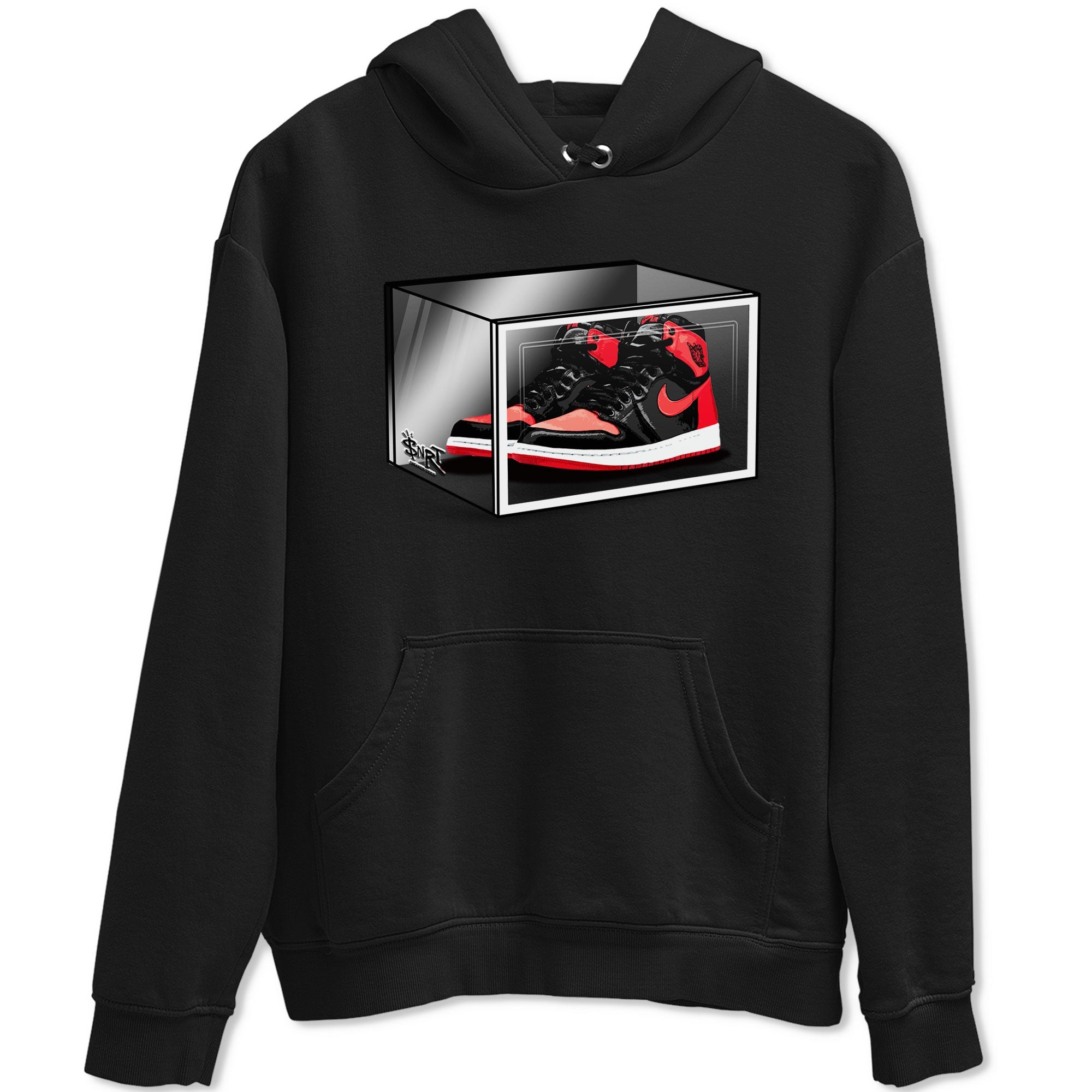Air Jordan 1 Retro High OG Satin Bred shirt to match jordans Shoe Box sneaker release tees Air Jordan 1 Satin Bred Drip Gear Zone Unisex Streetwear Clothing Black 2 T-Shirt