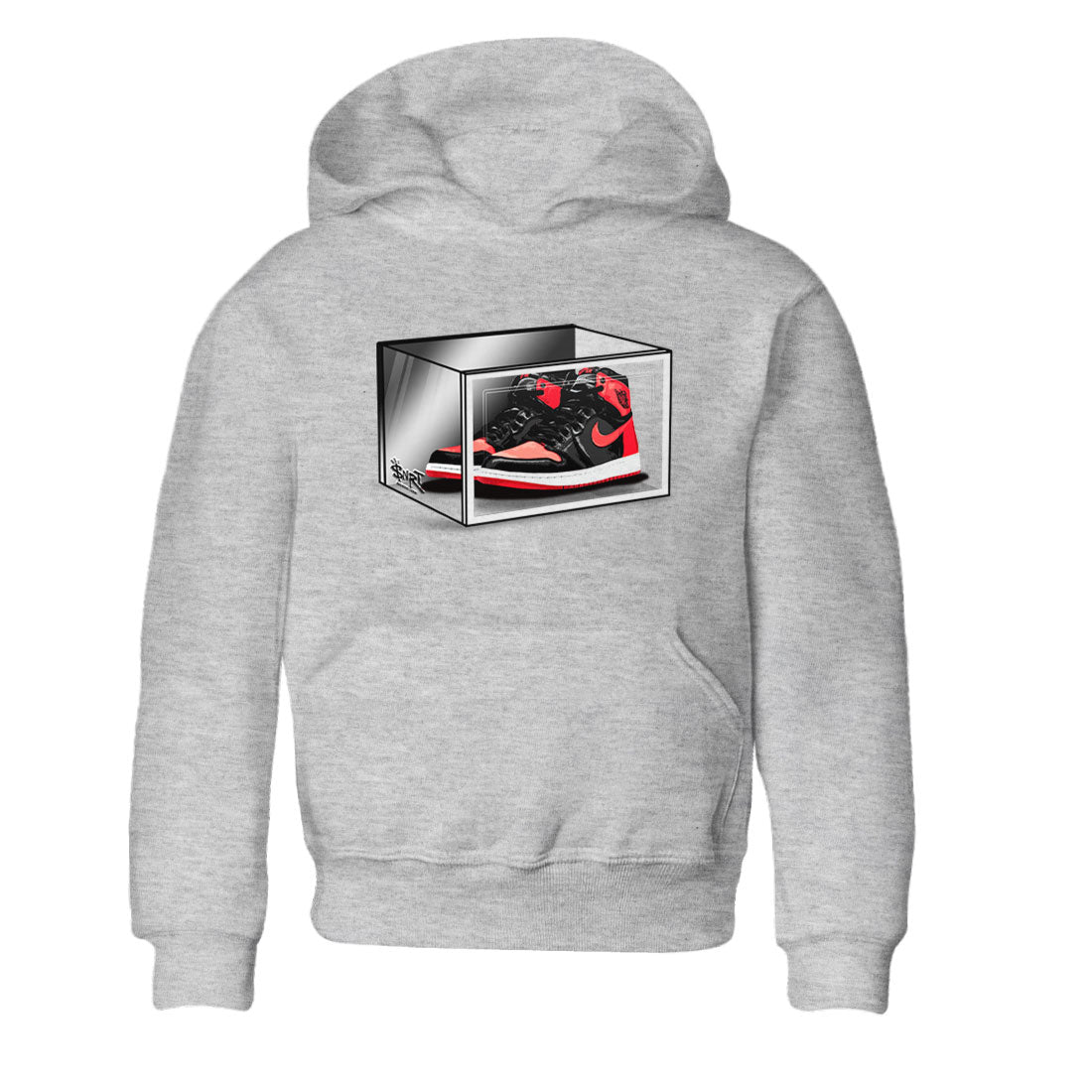 Air Jordan 1 Retro High OG Satin Bred shirt to match jordans Shoe Box sneaker release tees Air Jordan 1 Satin Bred Drip Gear Zone Baby Toddler Heather Grey 2 T-Shirt