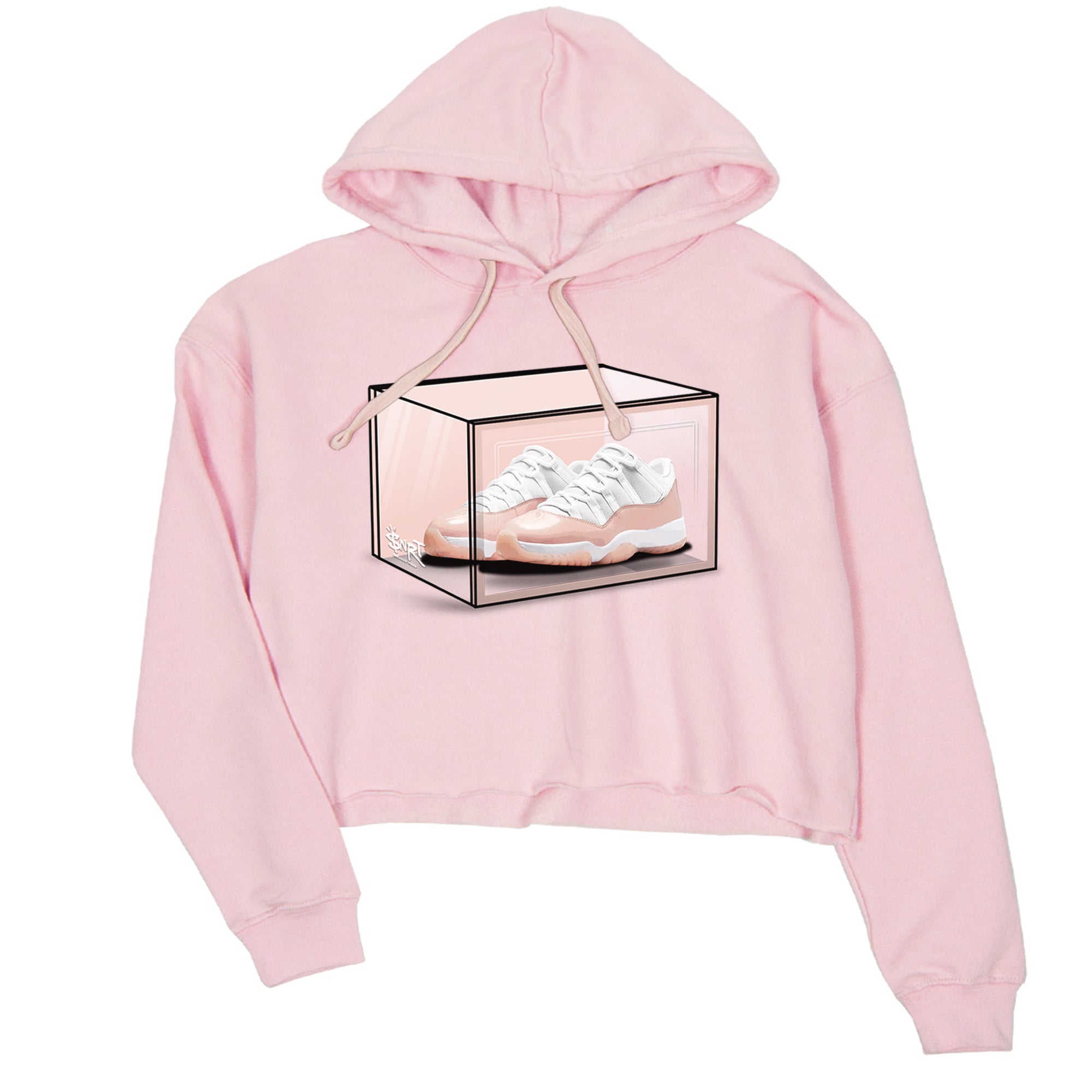 Air Jordan 11 Low Legend Pink shirts to match jordans Shoe Box sneaker match tees 11s Legend Pink Drip Gear Zone streetwear brand Pink 2 crop tee