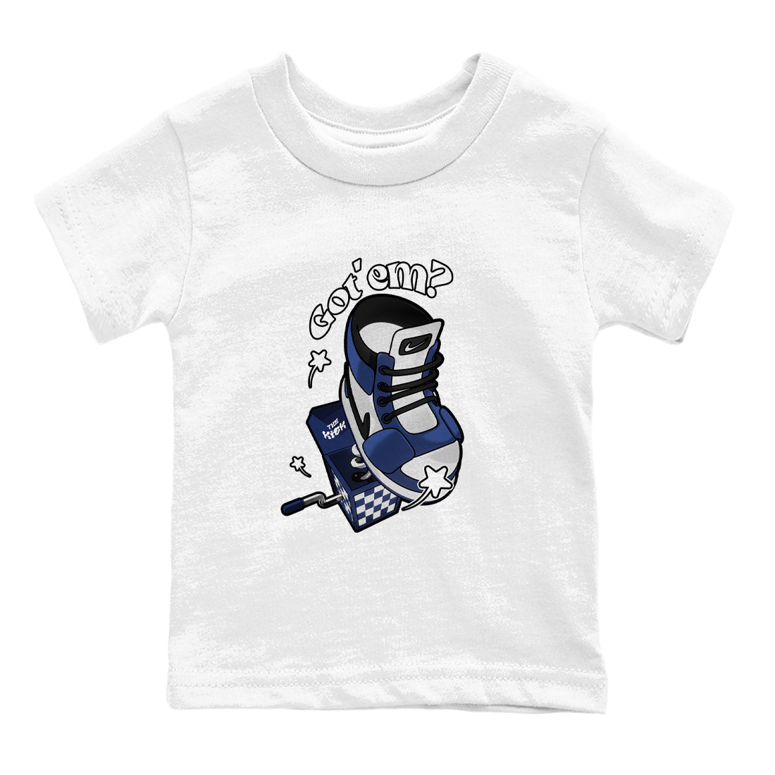 1s Midnight Navy shirts to match jordans Shoe In The Box sneaker match tees Air Jordan 1 Midnight Navy match shoes to clothes Drip Gear Zone Youth Baby White 2 tee