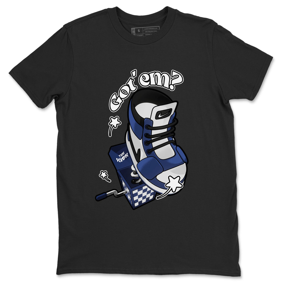 1s Midnight Navy shirts to match jordans Shoe In The Box sneaker match tees Air Jordan 1 Midnight Navy match shoes to clothes Drip Gear Zone unisex cotton Black 2 shirts