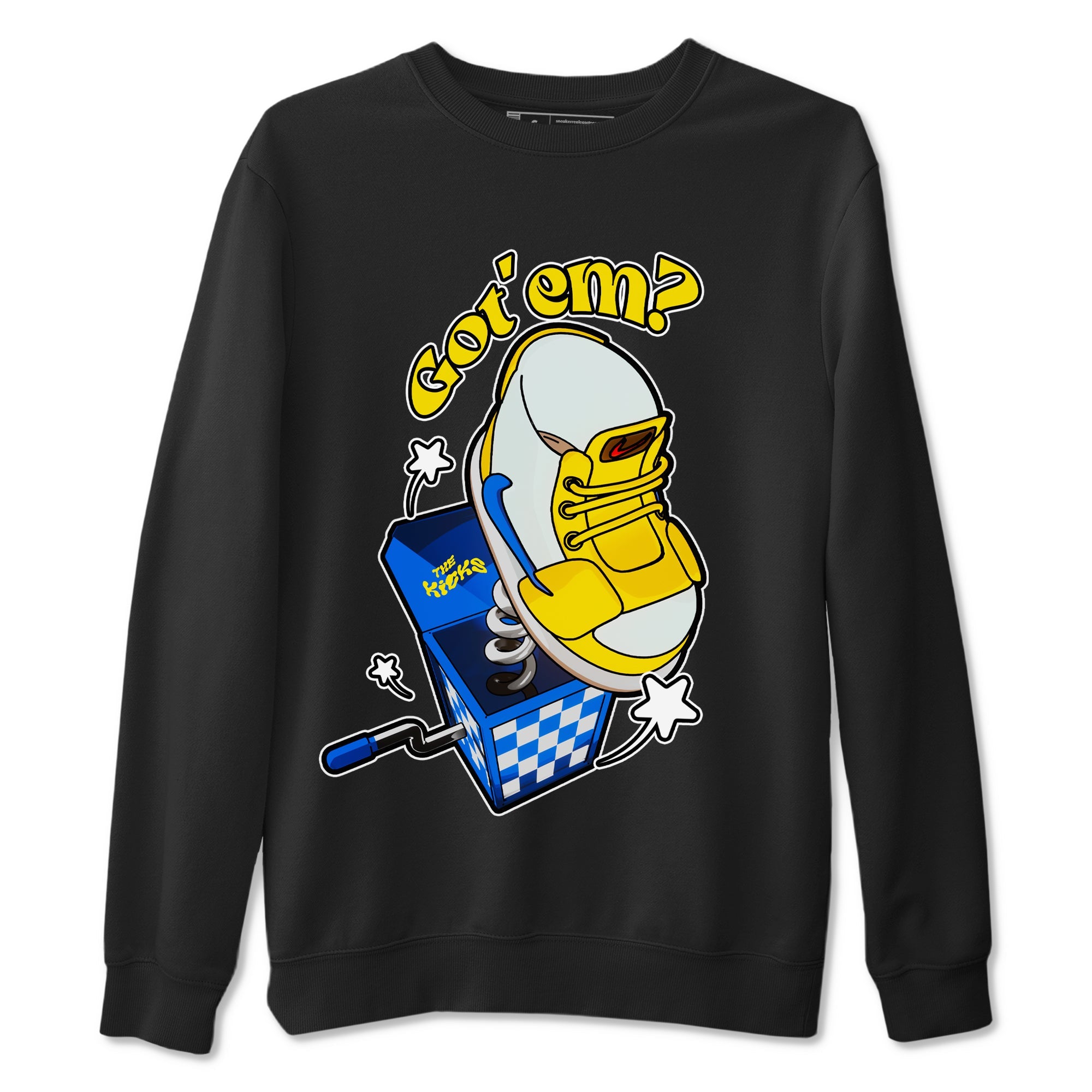 1s Travis Scott Canary shirt to match jordans Shoe In The Box sneaker tees Air Jordan 1 Travis Scott Canary Drip Gear Zone unisex cotton Black 2 crew neck shirt