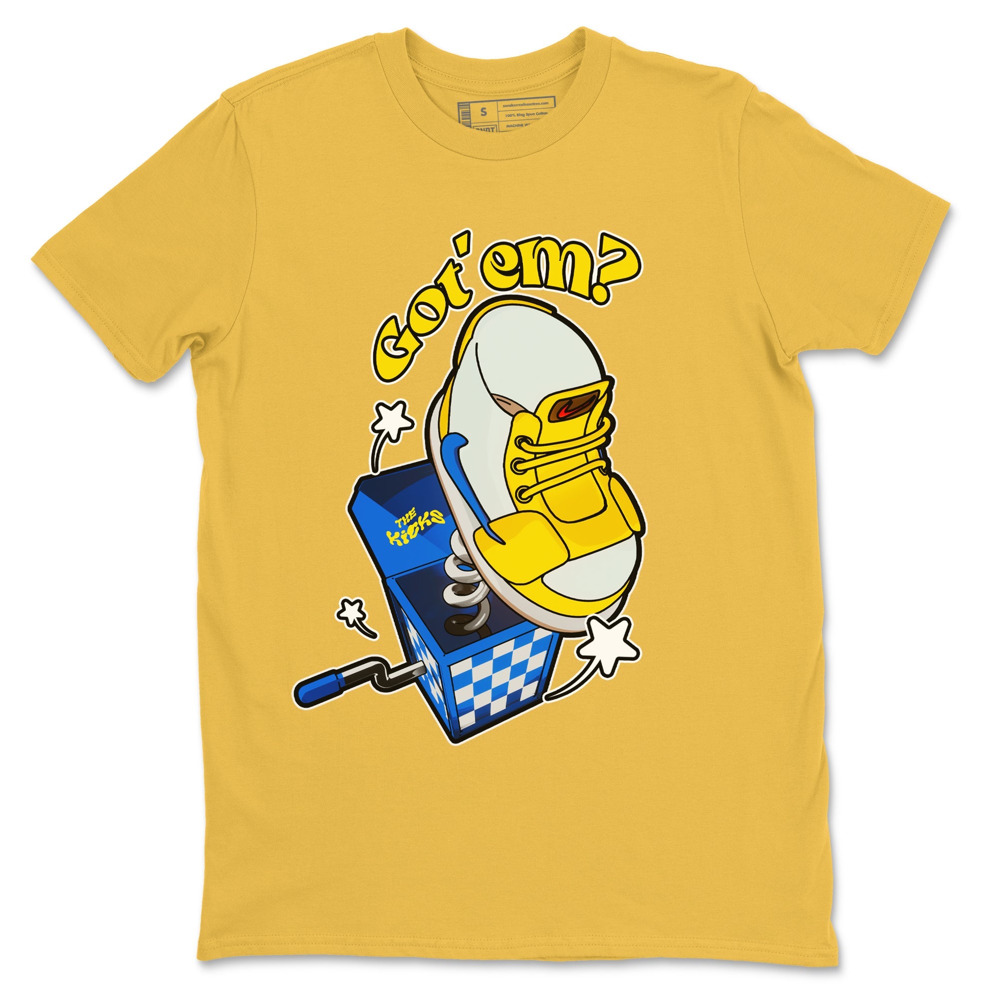 1s Travis Scott Canary shirt to match jordans Shoe In The Box sneaker tees Air Jordan 1 Travis Scott Canary Drip Gear Zone unisex cotton Daisy 2 crew neck shirt