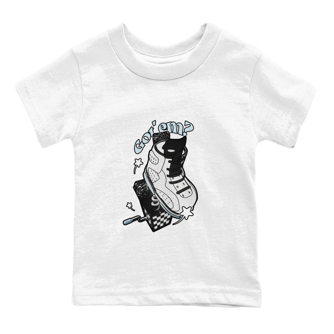 AJ6 White Black shirts to match jordans Shoe In The Box sneaker match tees Air Jordan 6 White Black Drip Gear Zone streetwear brand Baby and Youth White 2 cotton tee