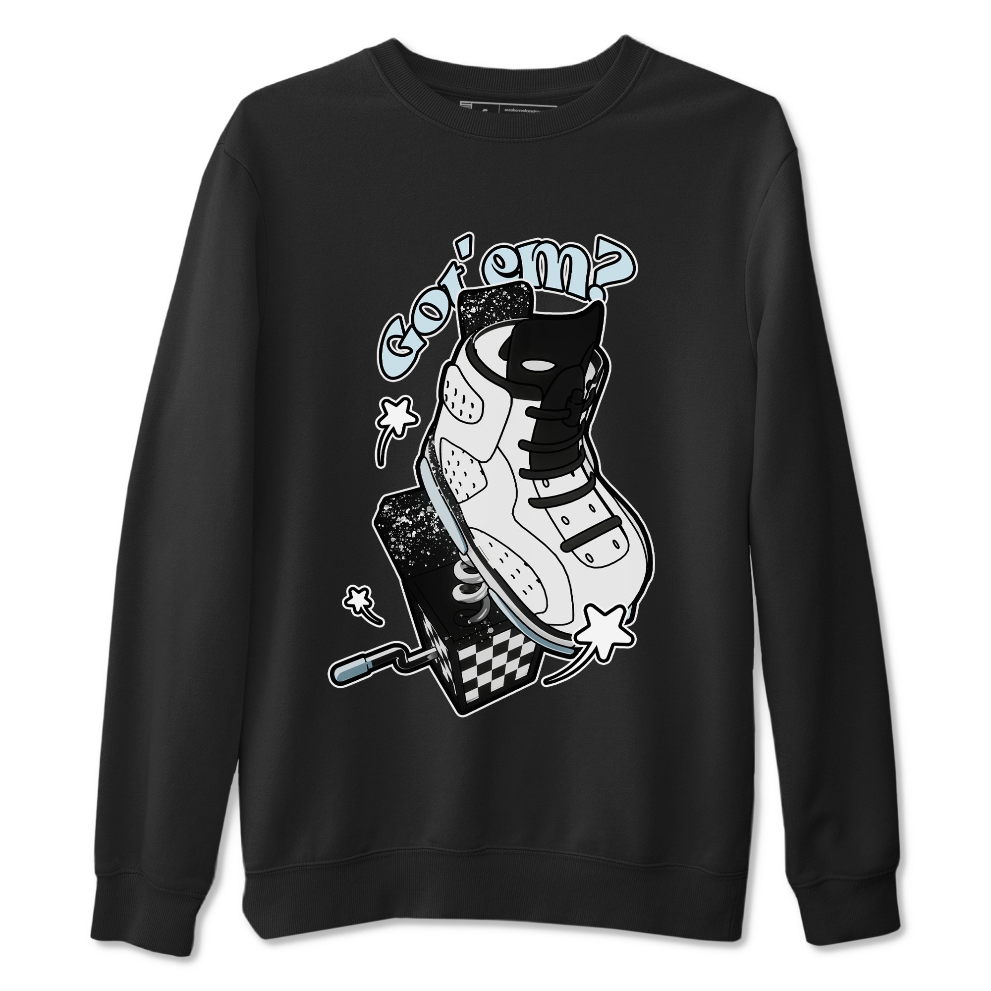 AJ6 White Black shirts to match jordans Shoe In The Box sneaker match tees Air Jordan 6 White Black Drip Gear Zone streetwear brand Black 2 unisex cotton tee