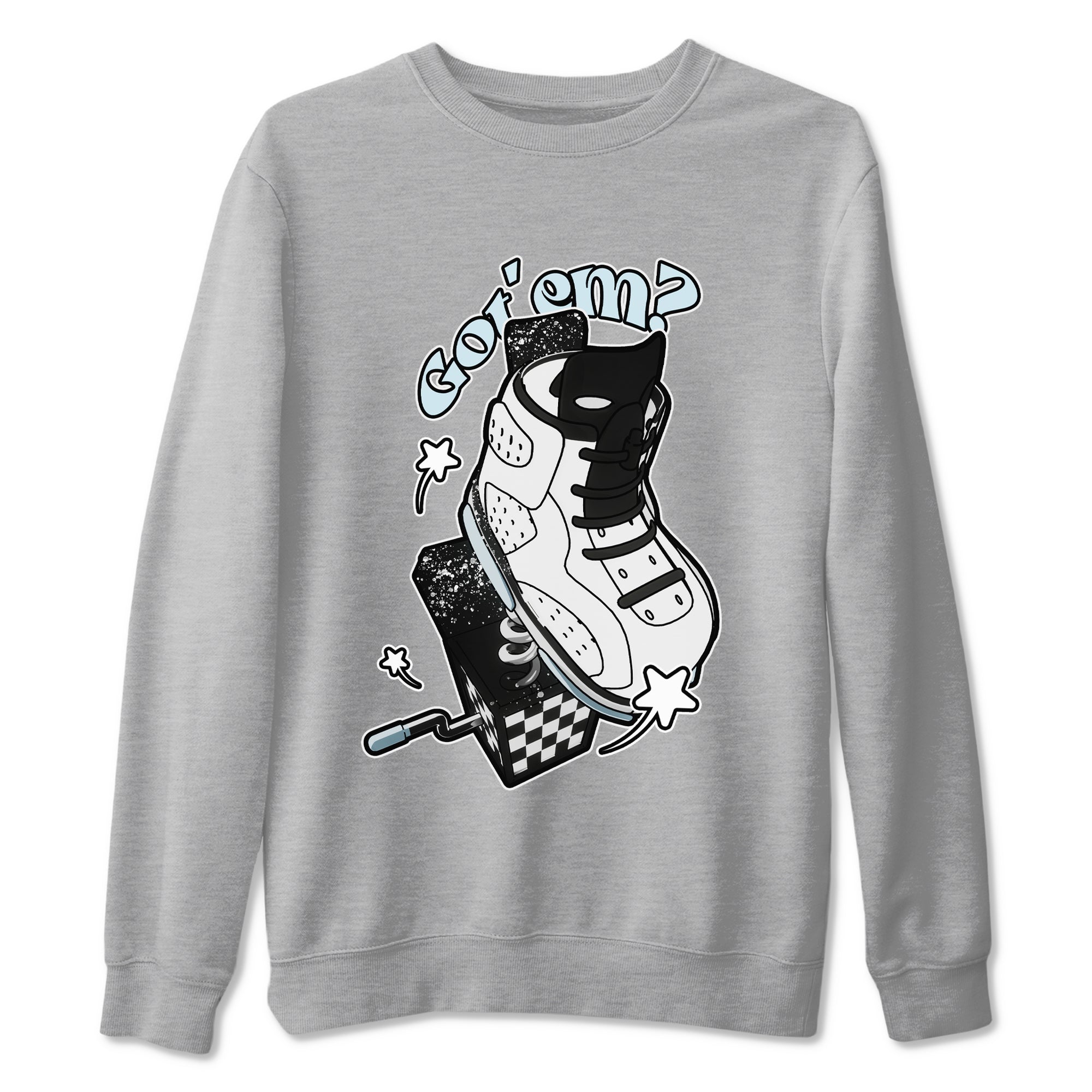 AJ6 White Black shirts to match jordans Shoe In The Box sneaker match tees Air Jordan 6 White Black Drip Gear Zone streetwear brand Heather Grey 2 unisex cotton tee