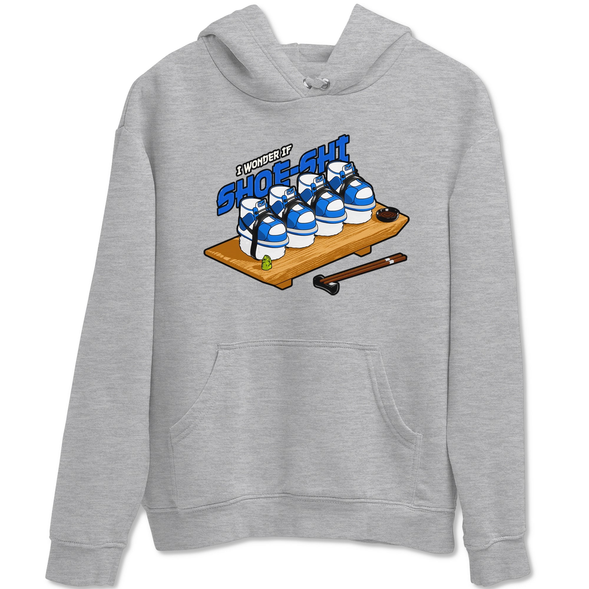 AJ1 Game Royal shirt to match jordans Shoe-Shi sneaker tees Air Jordan 1 Game Royal Drip Gear Zone unisex cotton Heather Grey 2 crew neck shirt