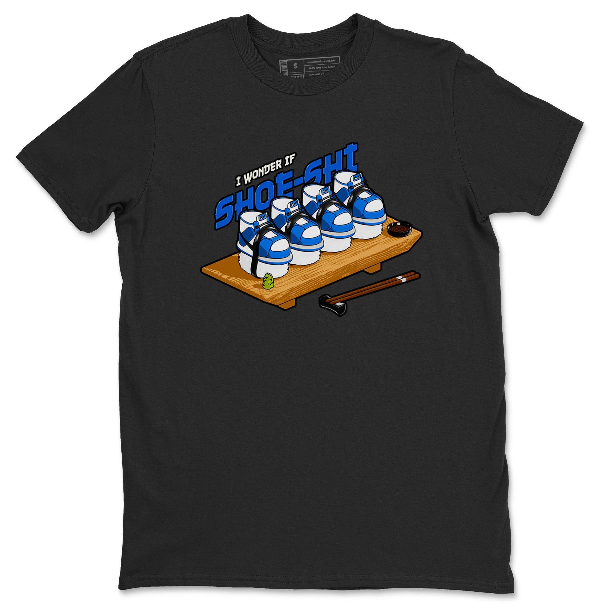 AJ1 Game Royal shirt to match jordans Shoe-Shi sneaker tees Air Jordan 1 Game Royal Drip Gear Zone unisex cotton Black 2 crew neck shirt