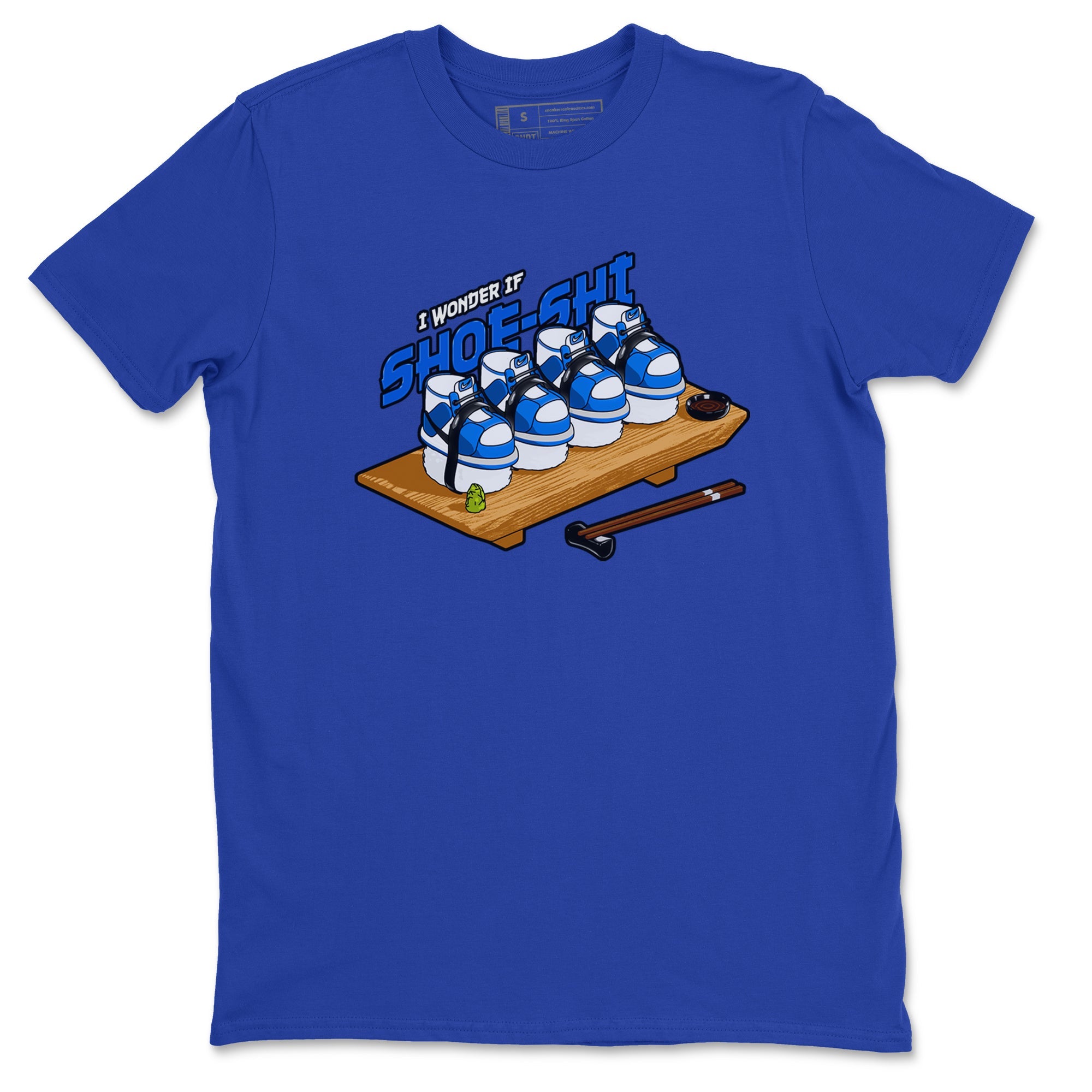 AJ1 Game Royal shirt to match jordans Shoe-Shi sneaker tees Air Jordan 1 Game Royal Drip Gear Zone unisex cotton Royal Blue 2 crew neck shirt
