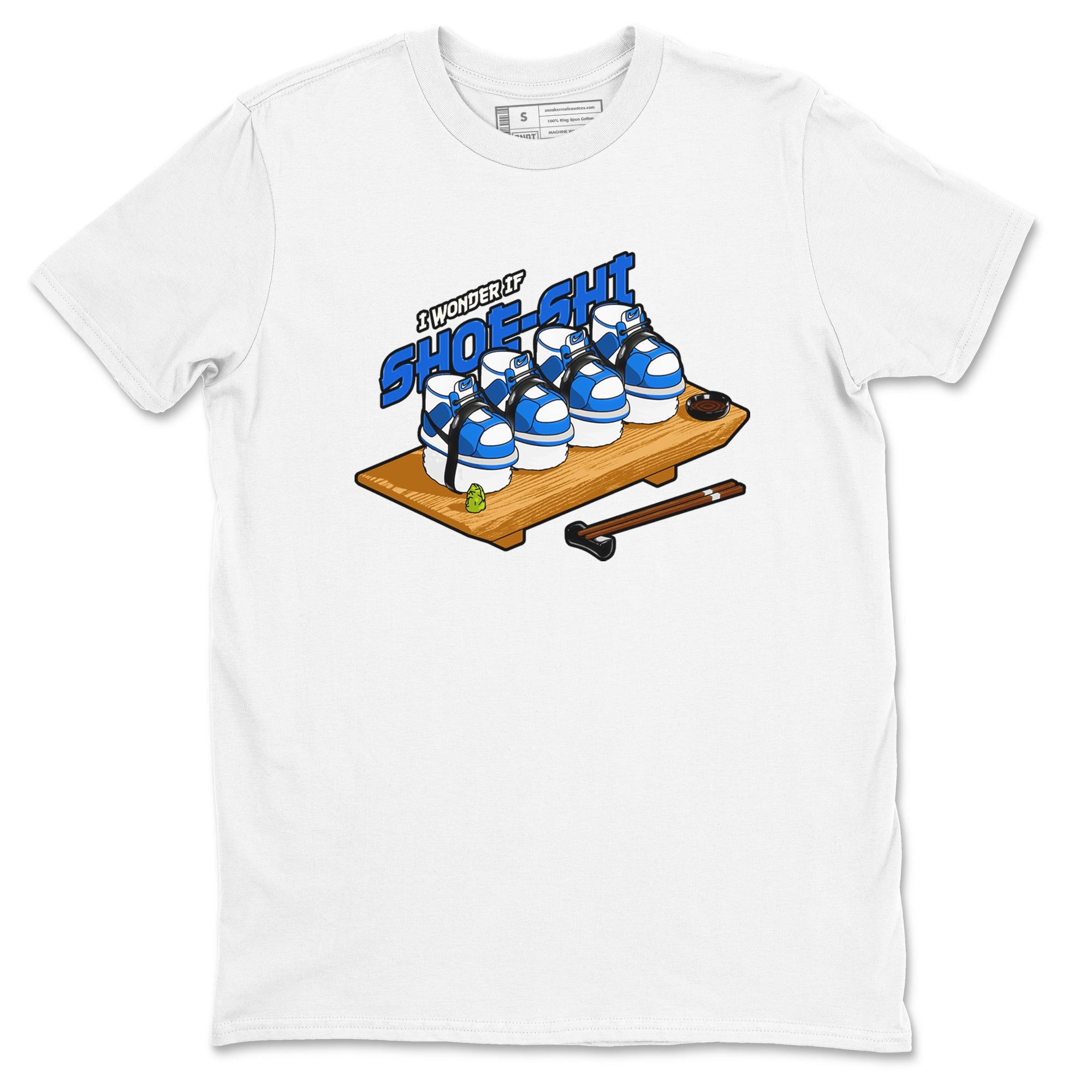 AJ1 Game Royal shirt to match jordans Shoe-Shi sneaker tees Air Jordan 1 Game Royal Drip Gear Zone unisex cotton White 2 crew neck shirt