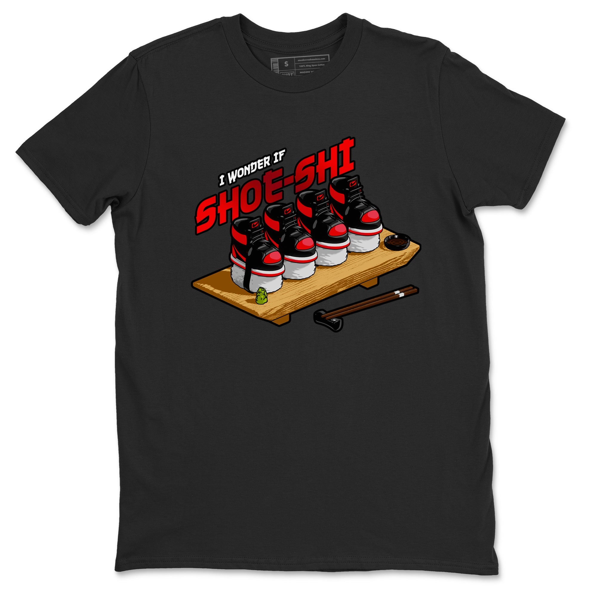 Air Jordan 1 Satin Bred shirt to match jordans Shoe-Shi sneaker tees AJ1 Satin Bred Drip Gear Zone Unisex Black 2 T-Shirt